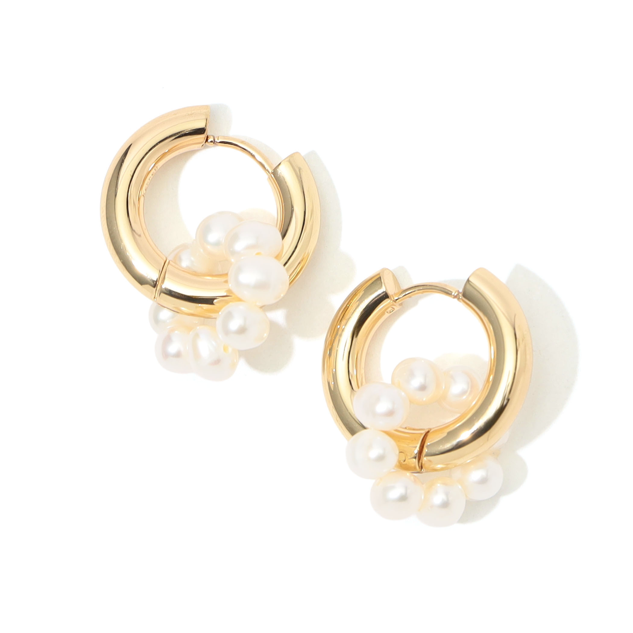 Kenneth Jay Lane Pearl  Hoops  ピアス