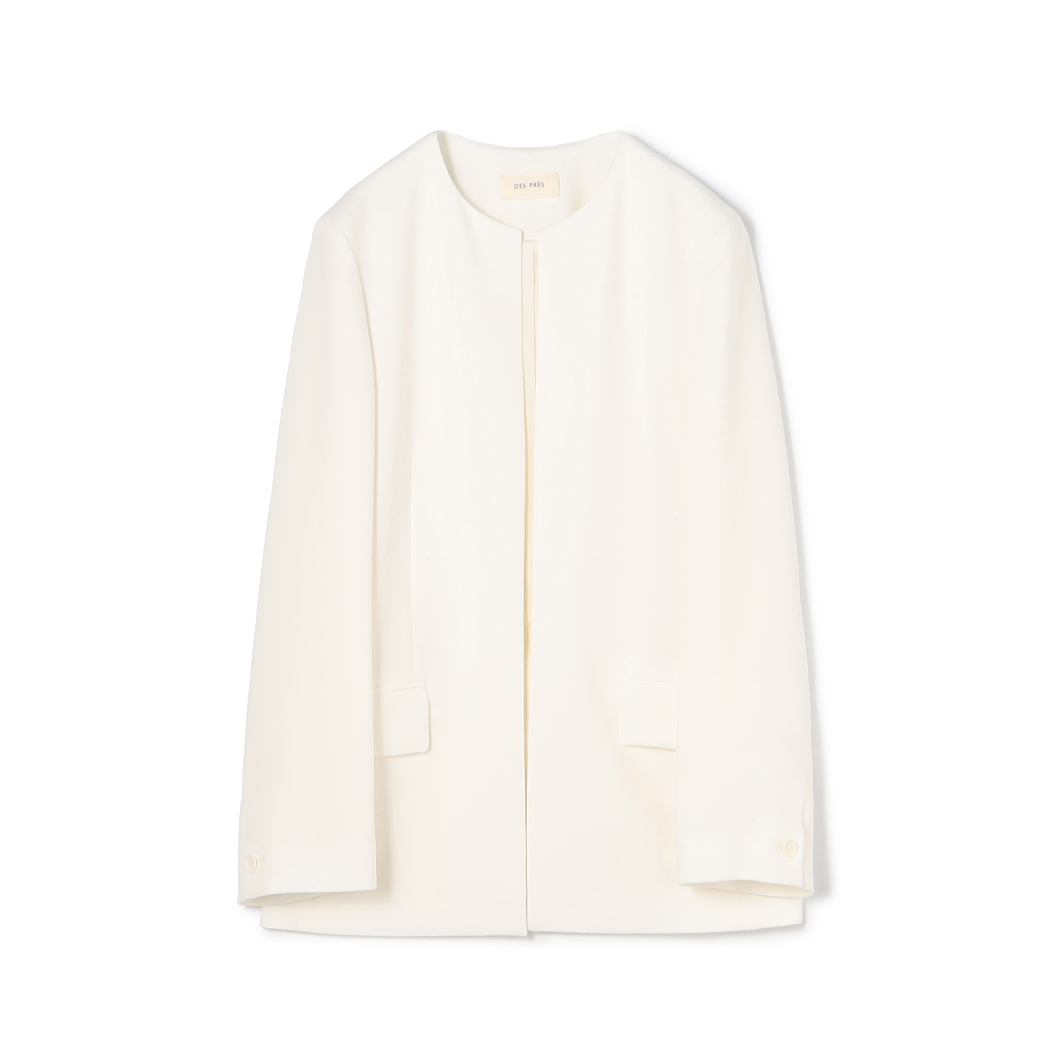 ライトダブルクロス ノーカラージャケット