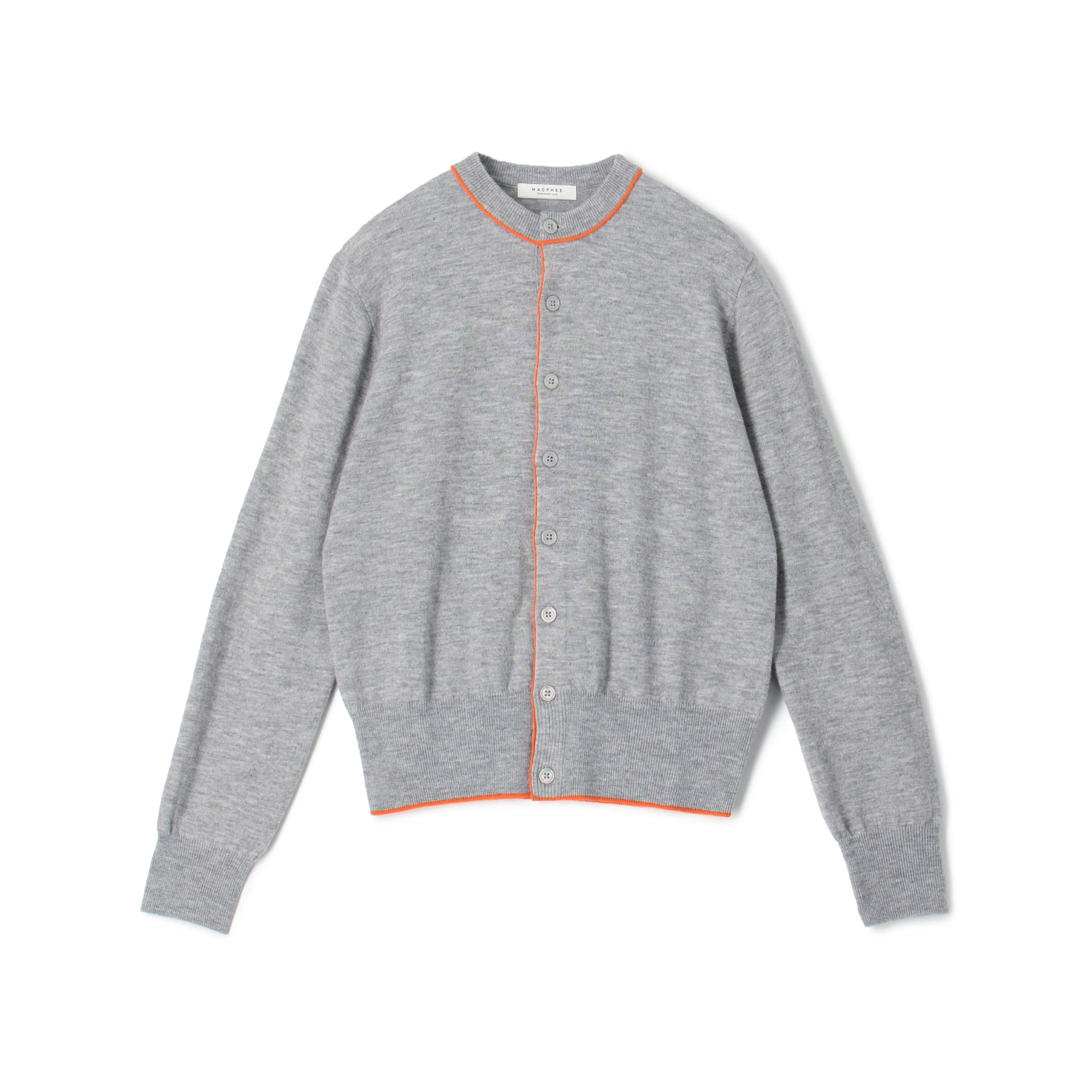 ■プレーンウール クルーネックカーディガン