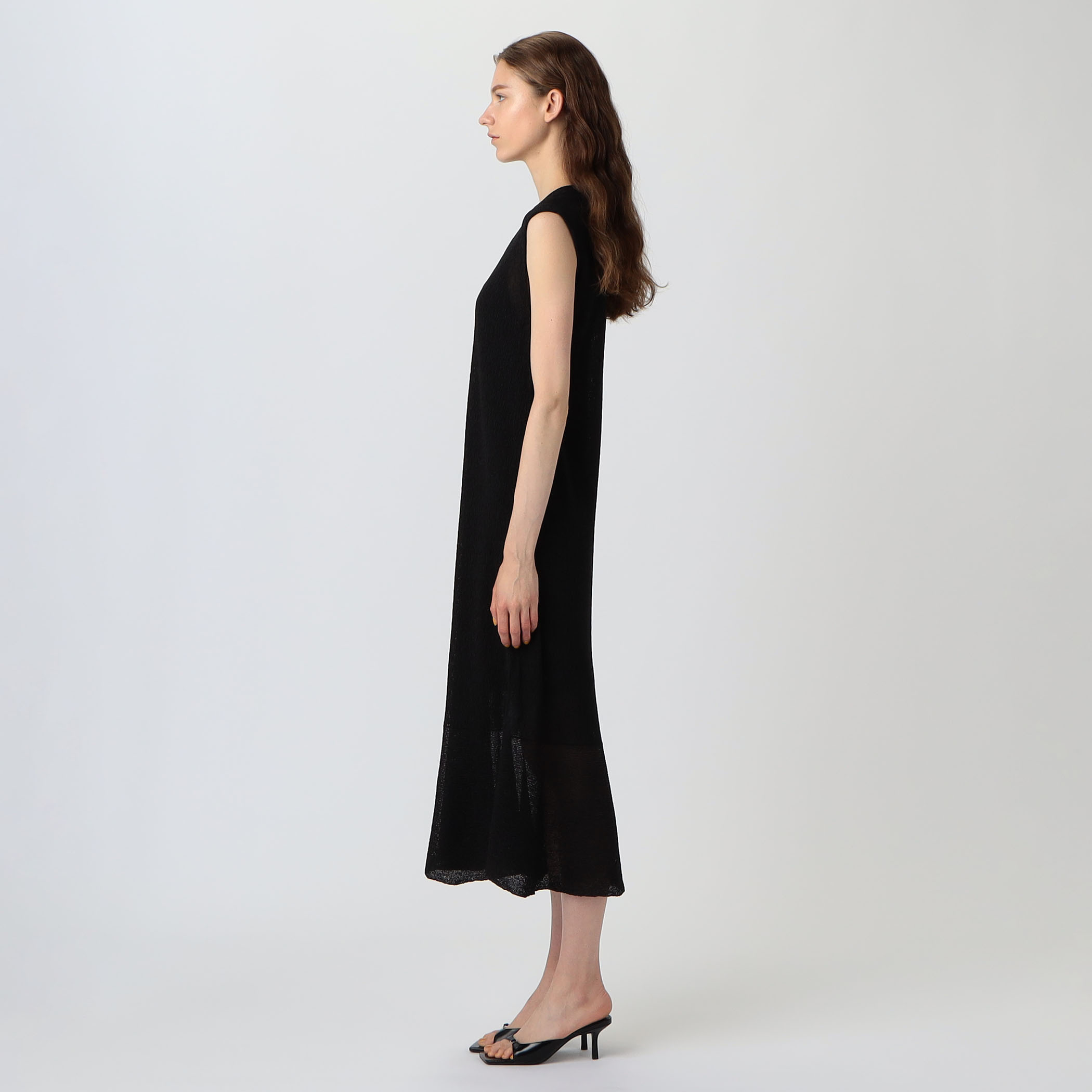 pium♡ダブルリボンレイヤードフレアワンピース　グレー ダブルリボンレイヤードフレアワンピース – pium