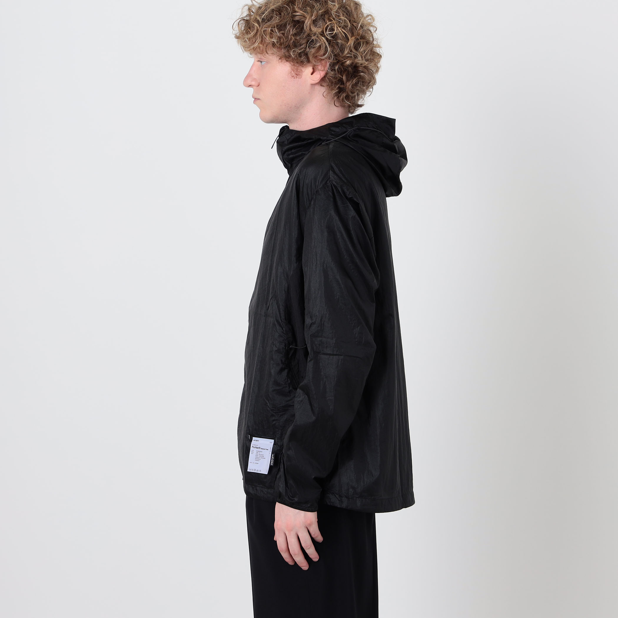 SAYSKY ウィンドブレーカー ブラック SATISFY Pertex Diamond Windbreaker ナイロン ウインドブレーカー