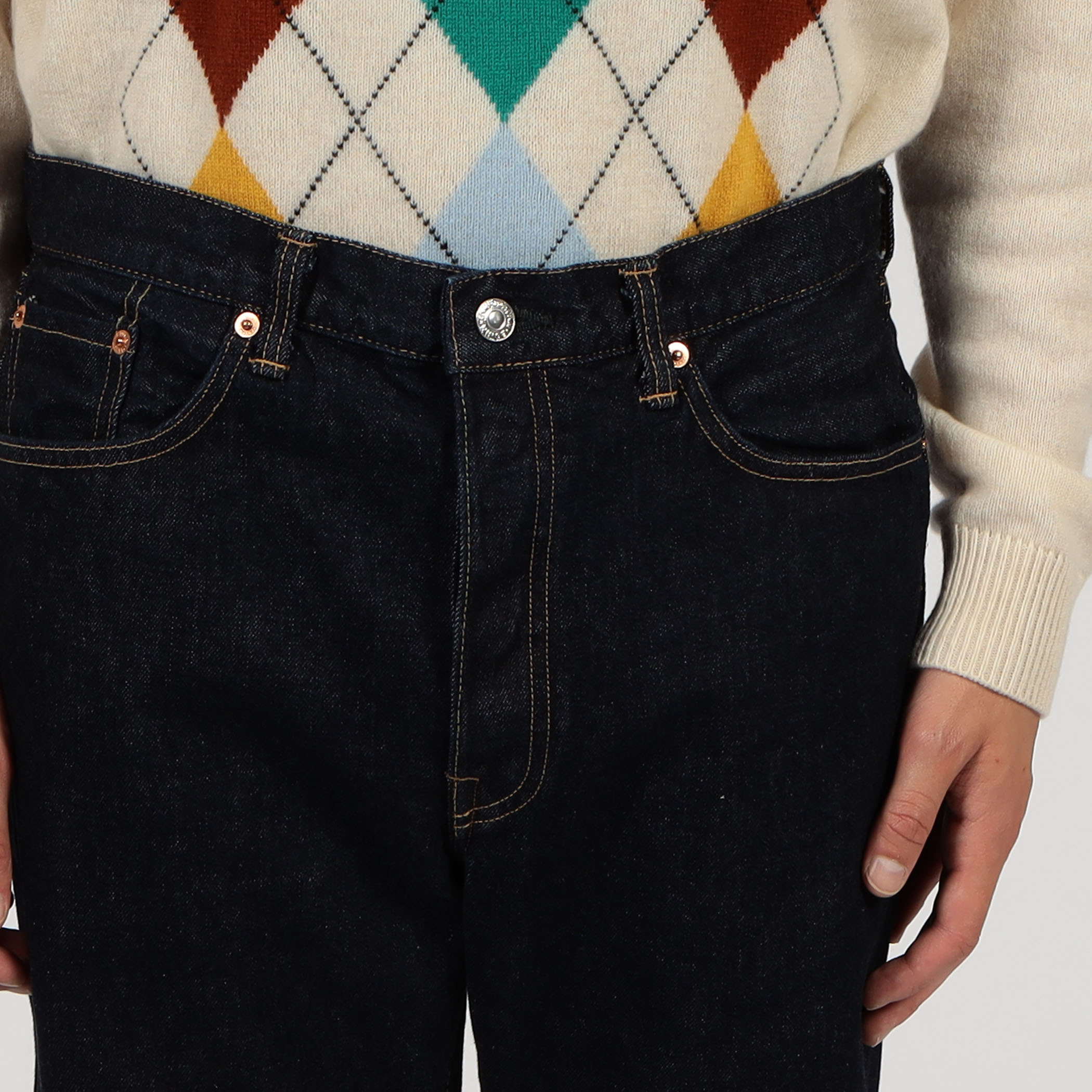 別注】EDWIN LOOSE STRAIGHT ONE WASHED デニムパンツ 