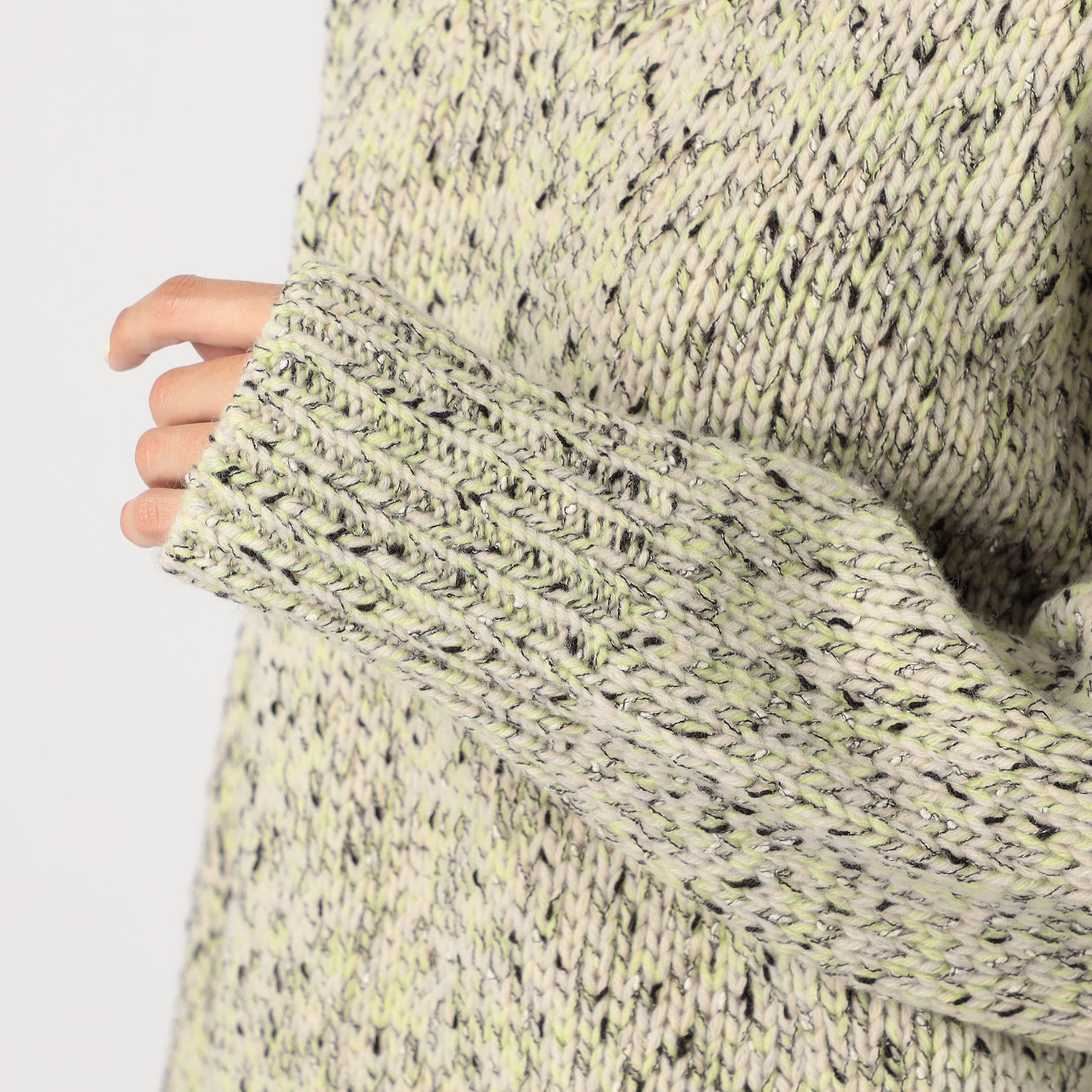 GALERIE VIE セサミメランジ クルーネックプルオーバー セサミメランジ クルーネックプルオーバー | GALERIE VIE (Women