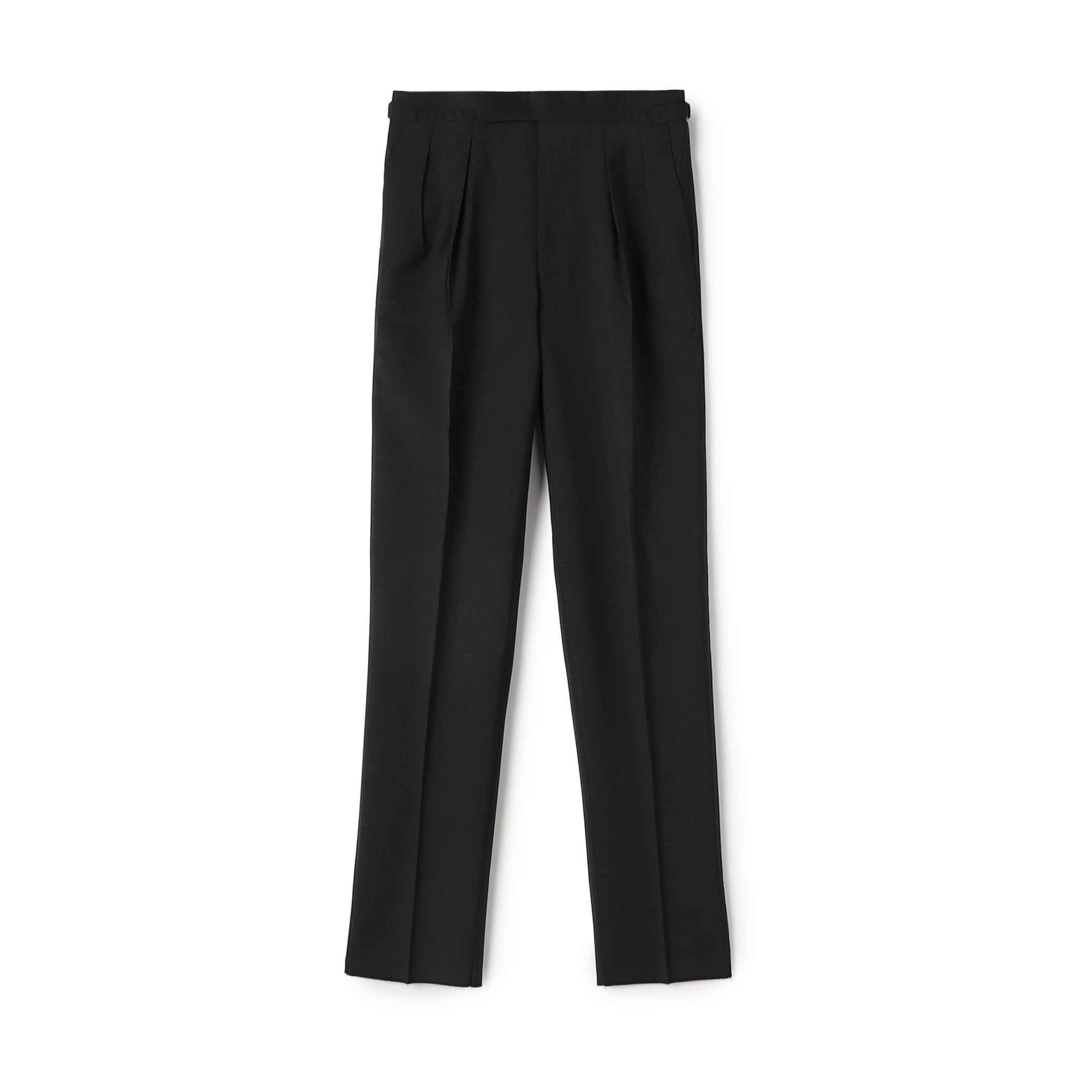 ウールモヘヤ 2プリーツサイドアジャスタースラックス Ｖ.B.CANONICO