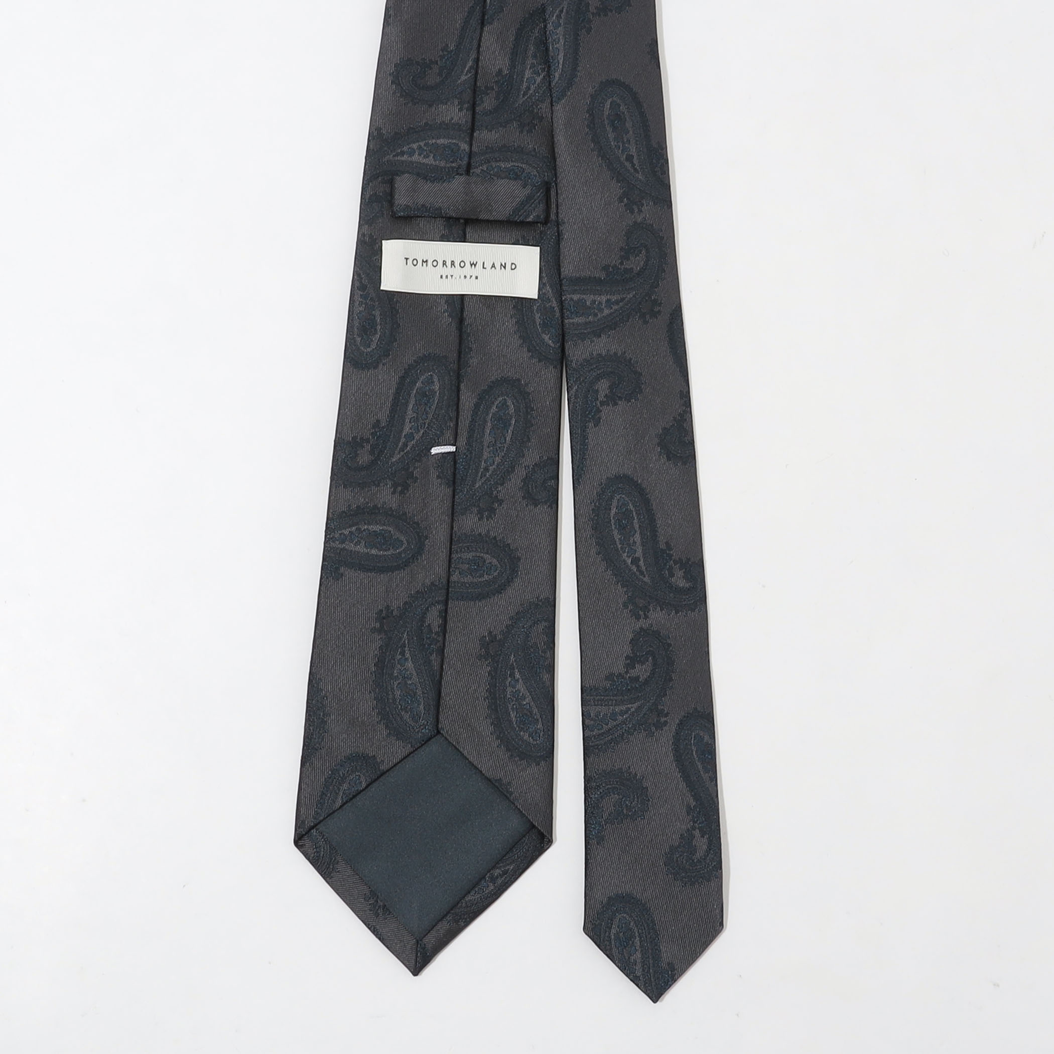 美品【定価2.4万】完売BEARDSLEY ペイズリージャガードキュロット TOMORROWLAND シルクジャガード ペイズリーネクタイ｜トゥモローランド