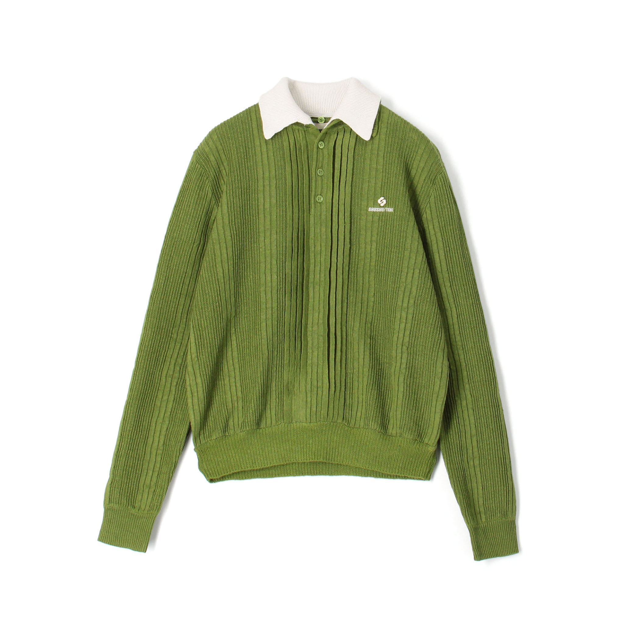 SHUSHU/TONG Collar Knit Pullover ポロニット