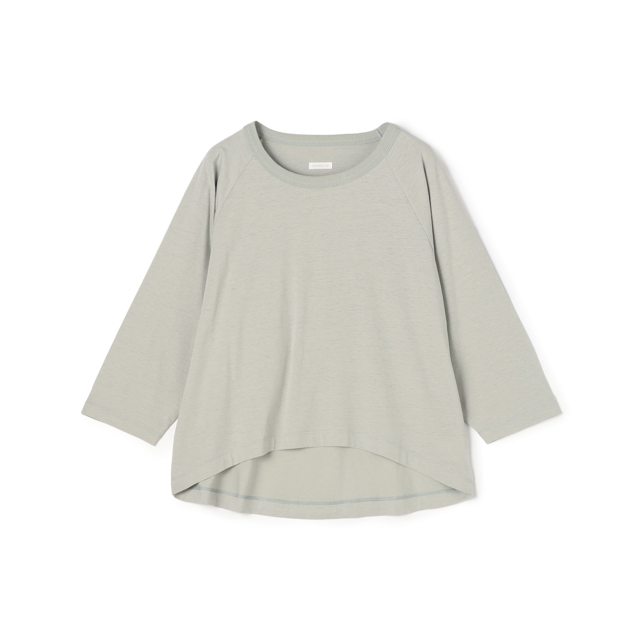 コットンリネンジャージー ラグランスリーブプルオーバー