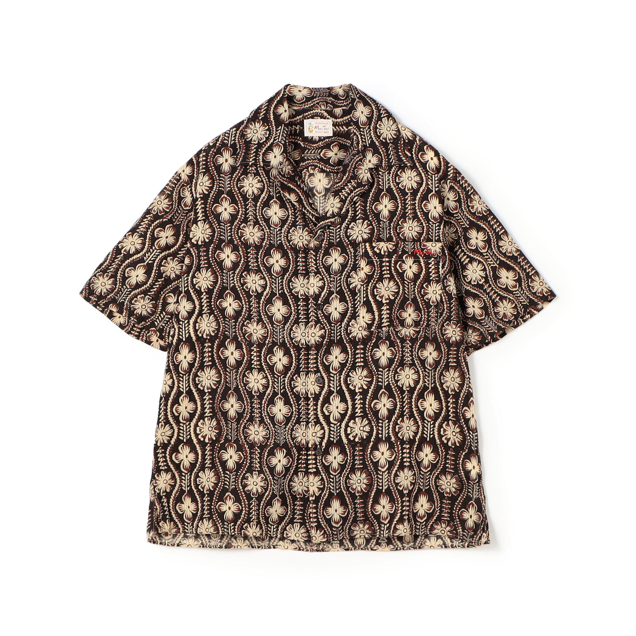 Mai Tai ブロックプリント 開襟シャツ