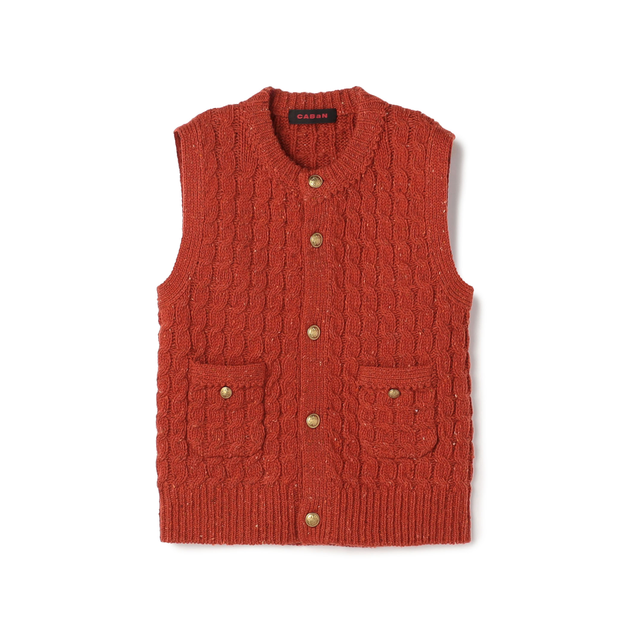 ウールネップ ケーブルニットベスト｜トゥモローランド 公式通販