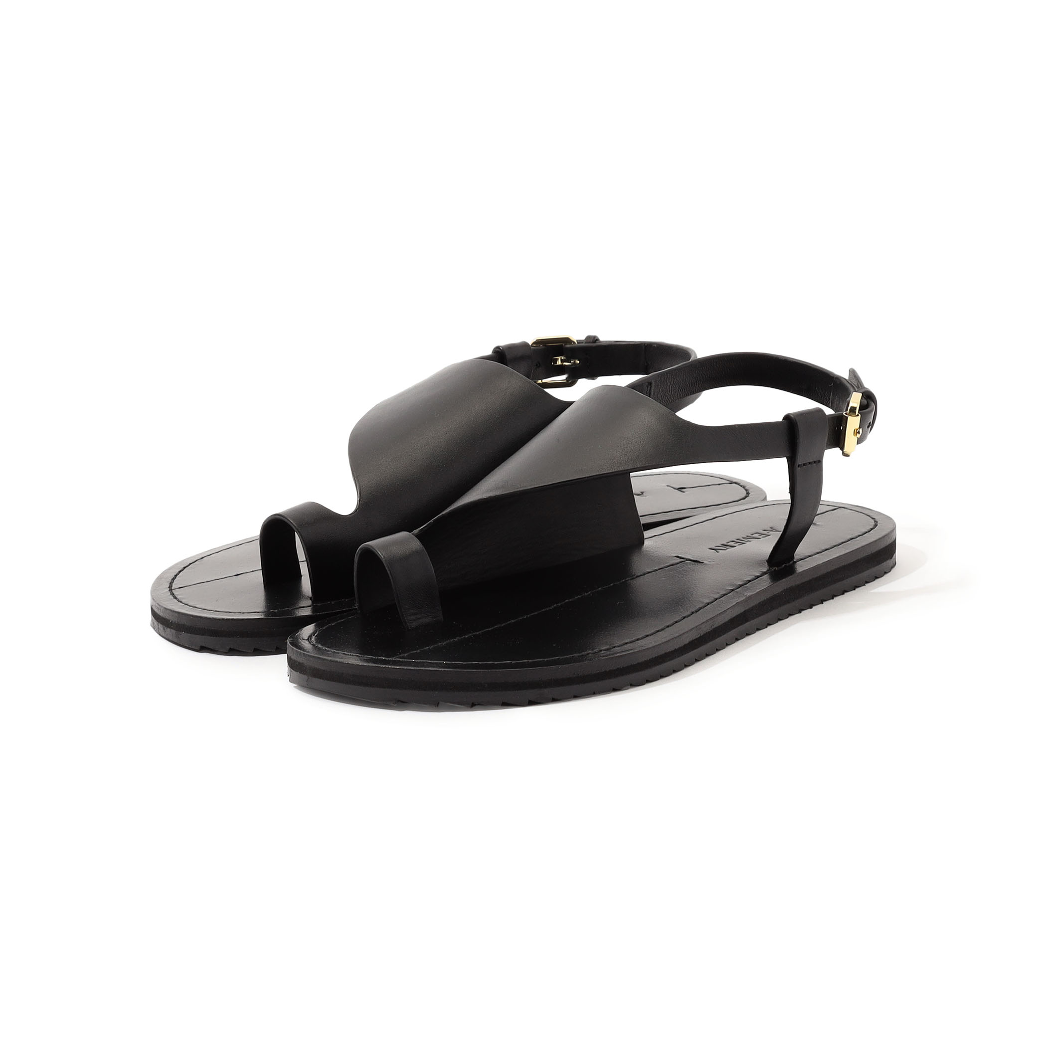 新品 A.EMERY ブラック トングサンダル エーエメリー 37