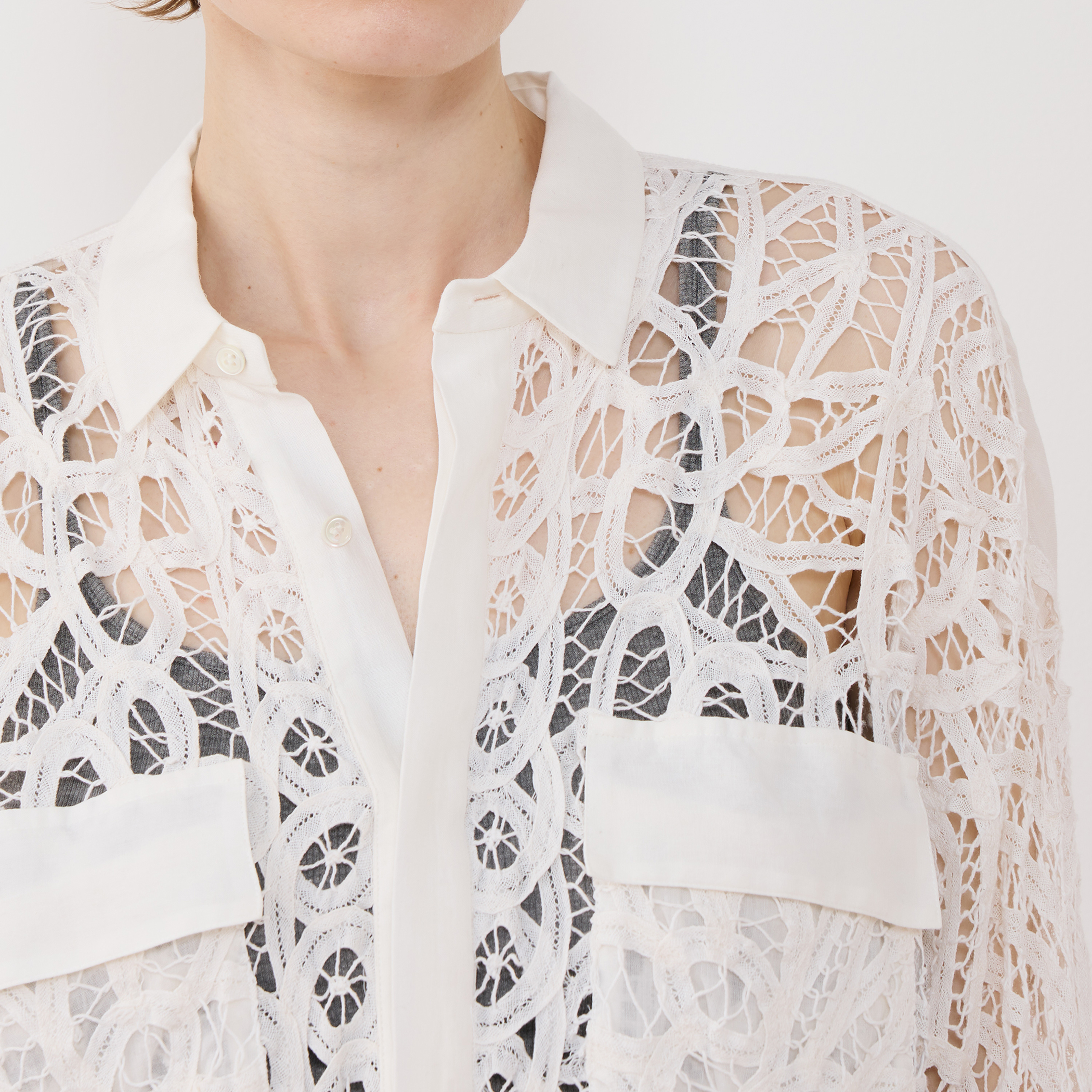 バテンレース ドルマンスリーブシャツ｜トゥモローランド 公式通販