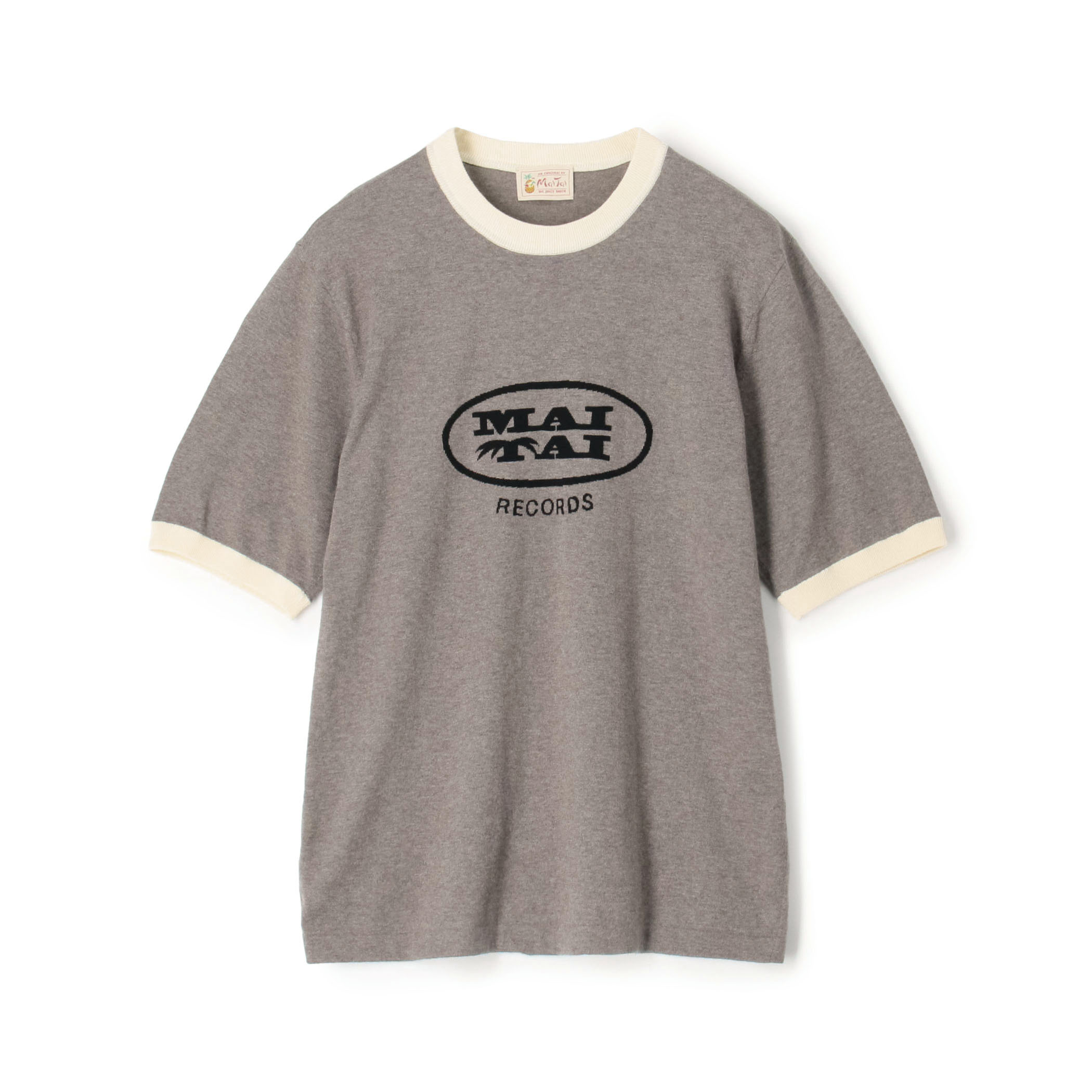 Mai Tai メランジコットン リンガーニットTシャツ