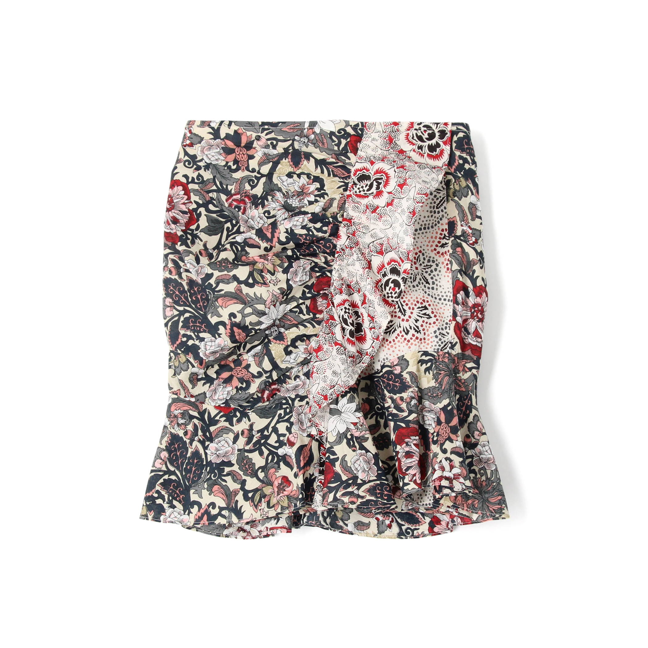 【入手困難⭐ISABEL MARANT ETOILE】花柄スカート　サイズ34 ISABEL MARANT ETOILE LOZ コットンフラワープリント フリルミニ