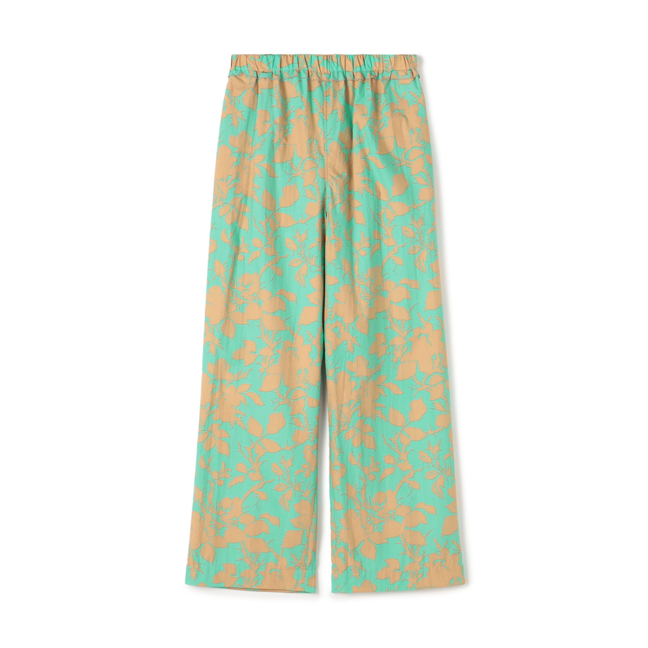 コットンタイプライタープリント イージーストレートパンツ