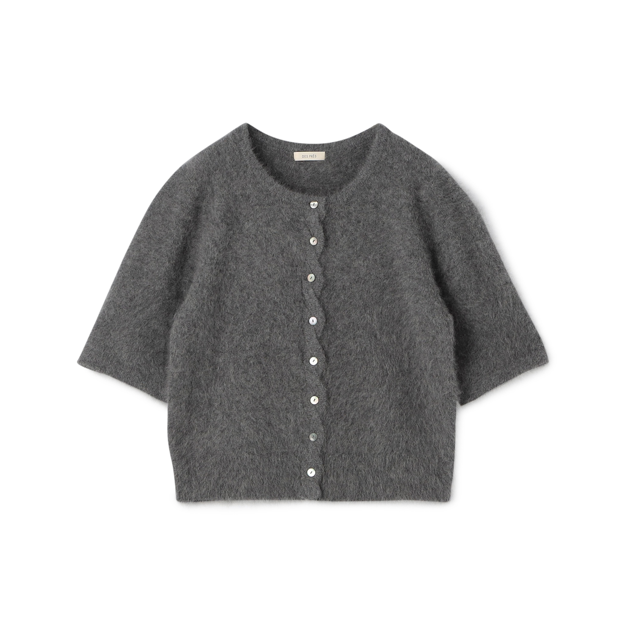 【WEB先行予約】フォックスカシミヤ ハーフスリーブカーディガン