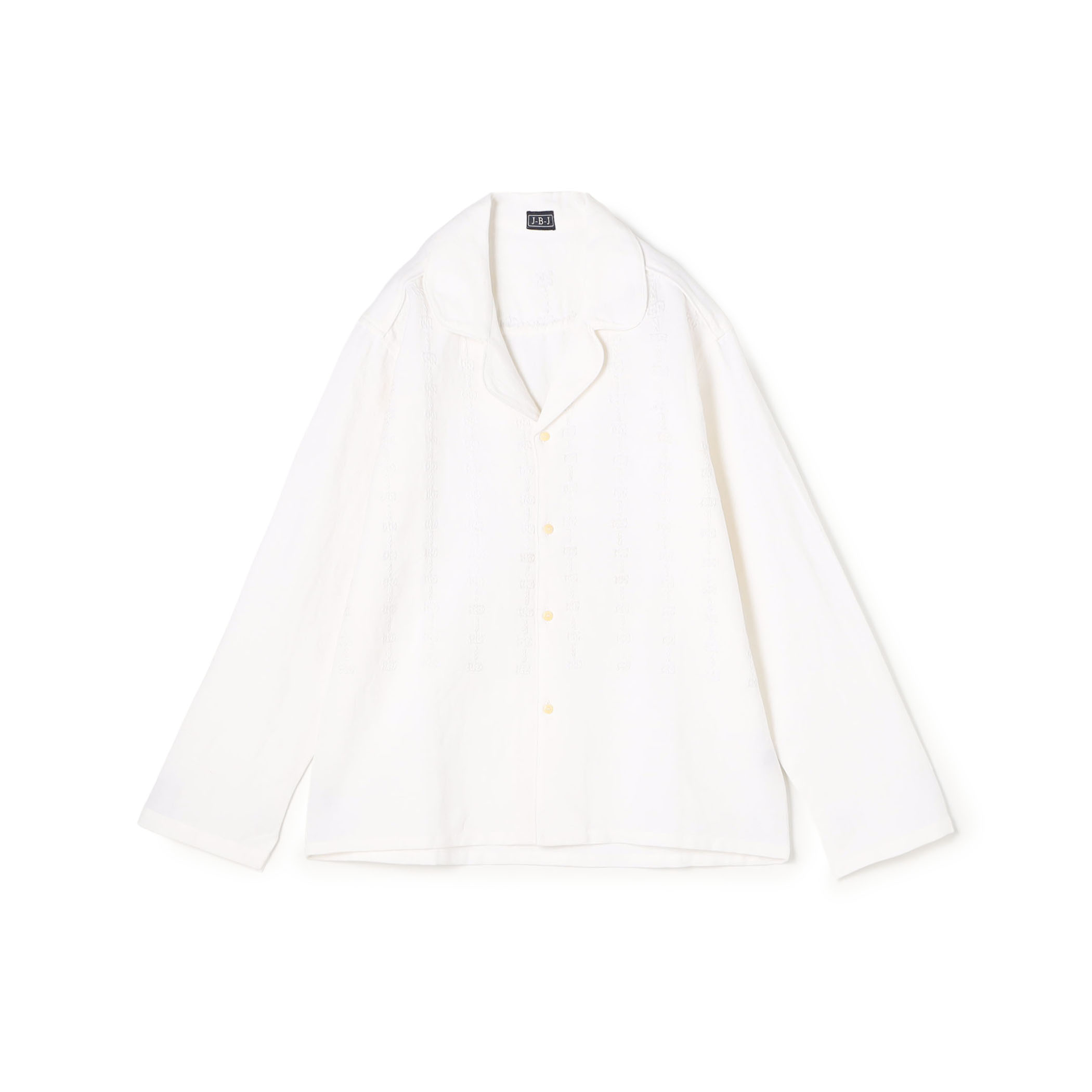 JUPE BY JACKIE Plaka リネンコットン オープンカラーシャツ