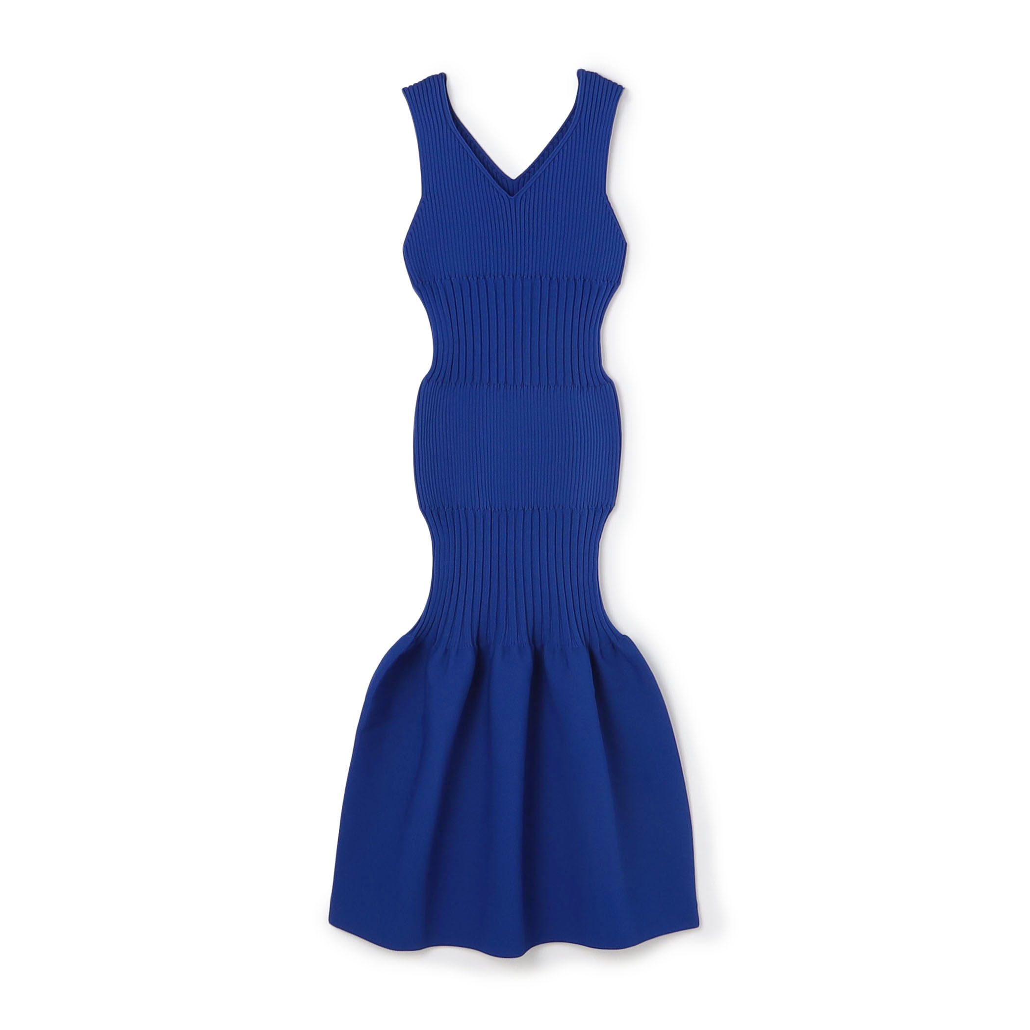 CFCL FLUTED V-NECK DRESS