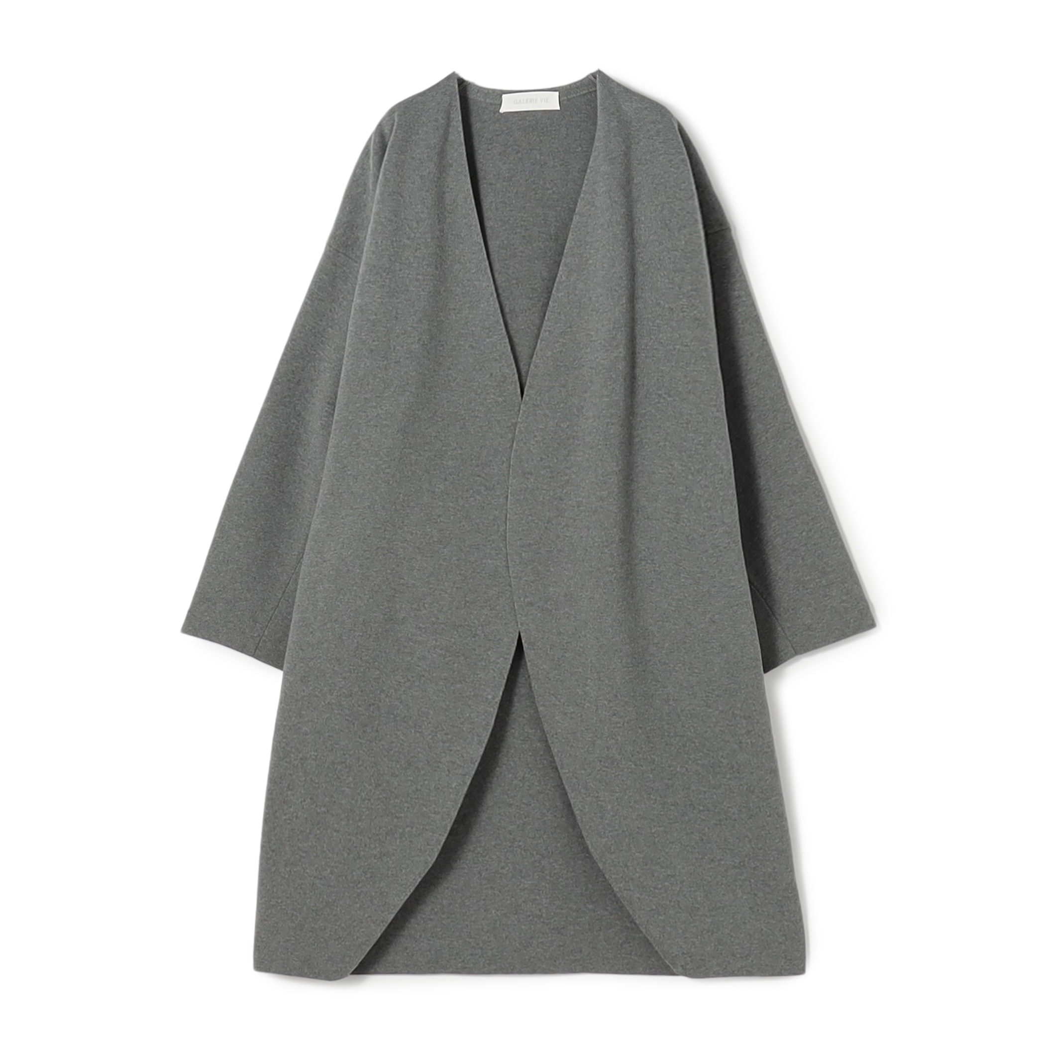 ミラノリブ ノーカラーコート