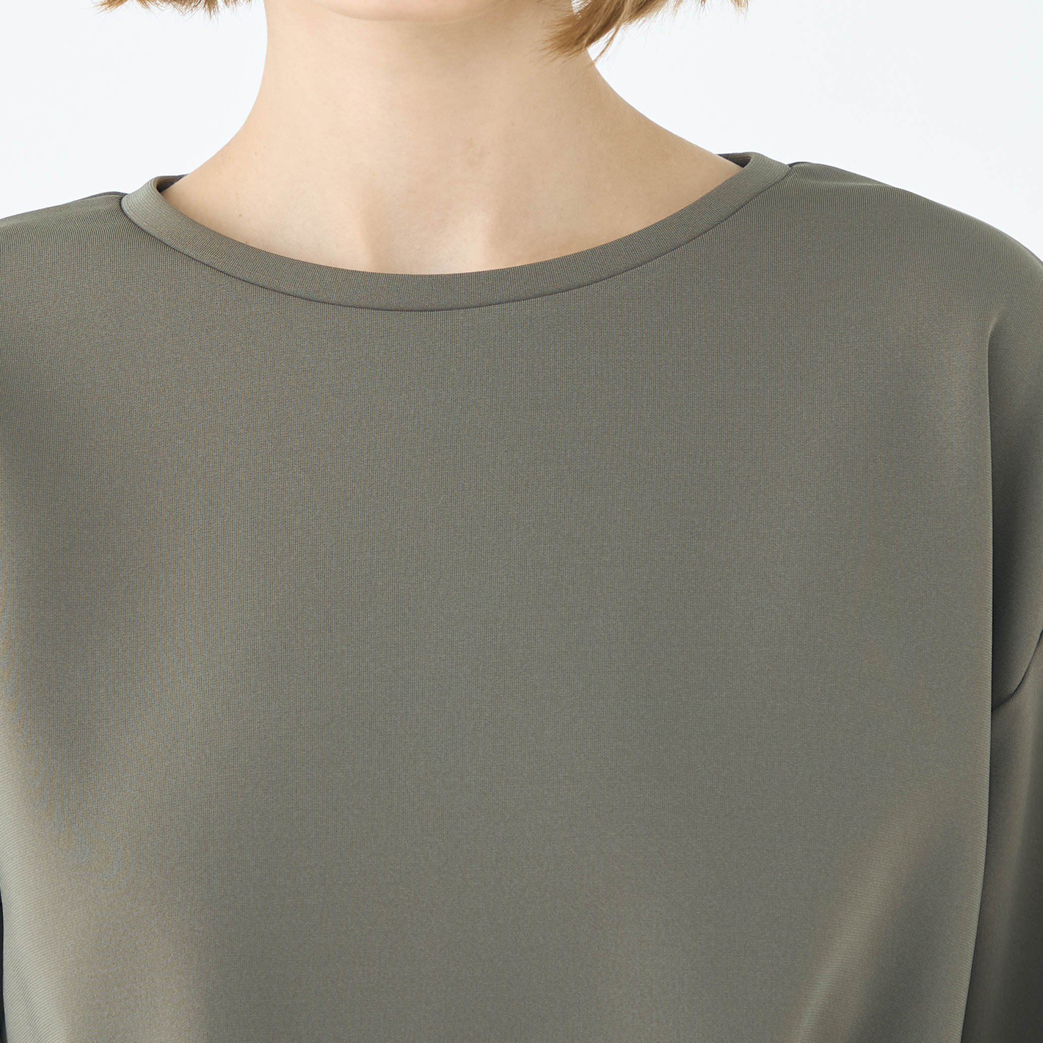 □エラスティックジャージー タックショートプルオーバー