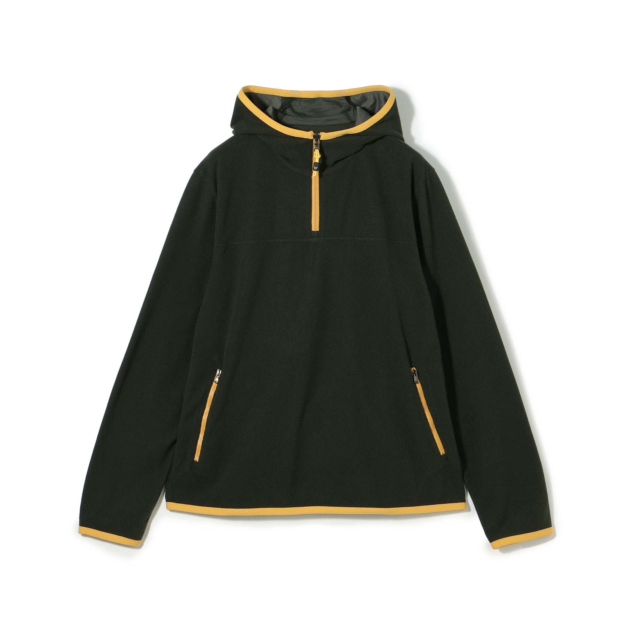 テックワッフル コントラストハーフジップパーカ MTPW3712