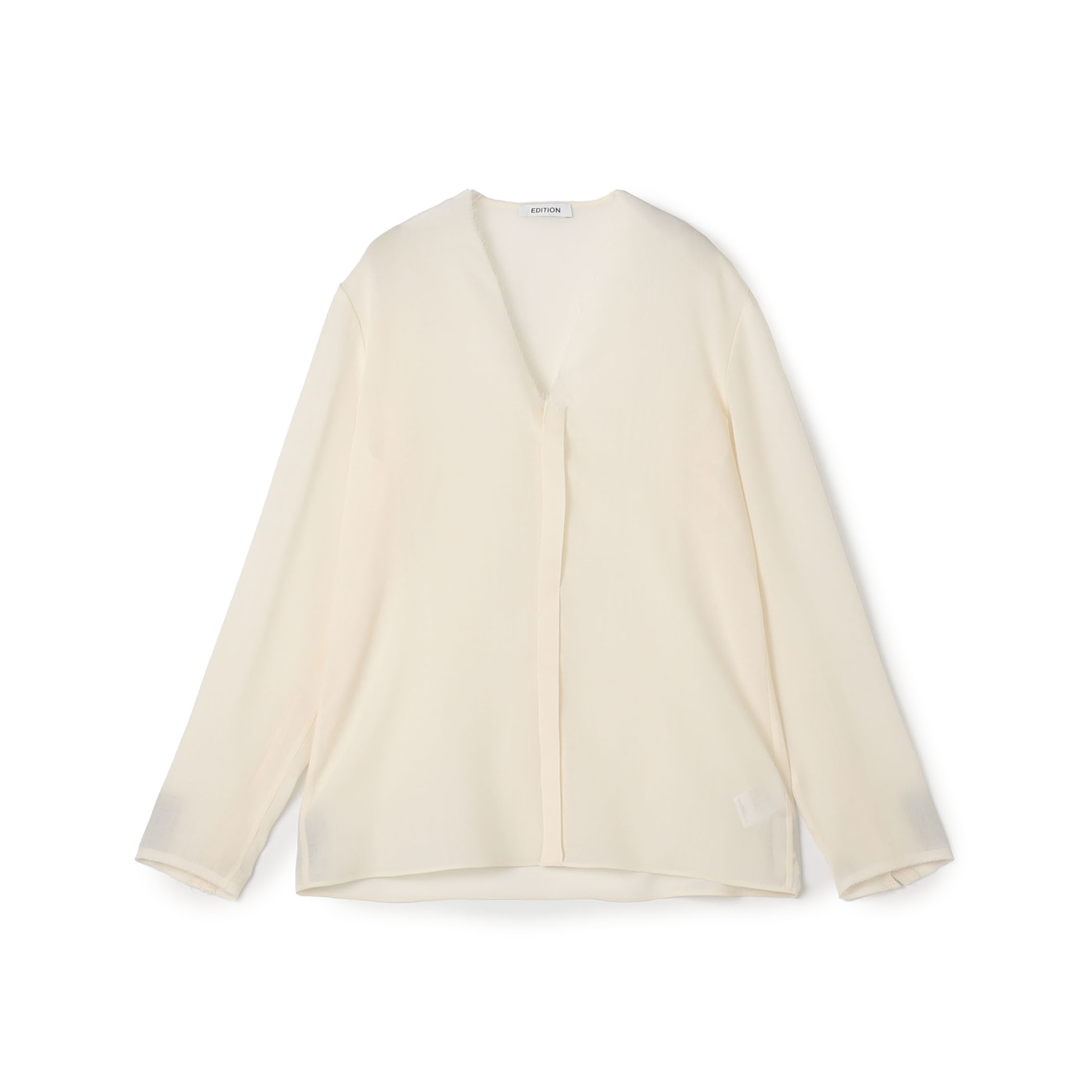 ウールビエラ Vネックシャツ