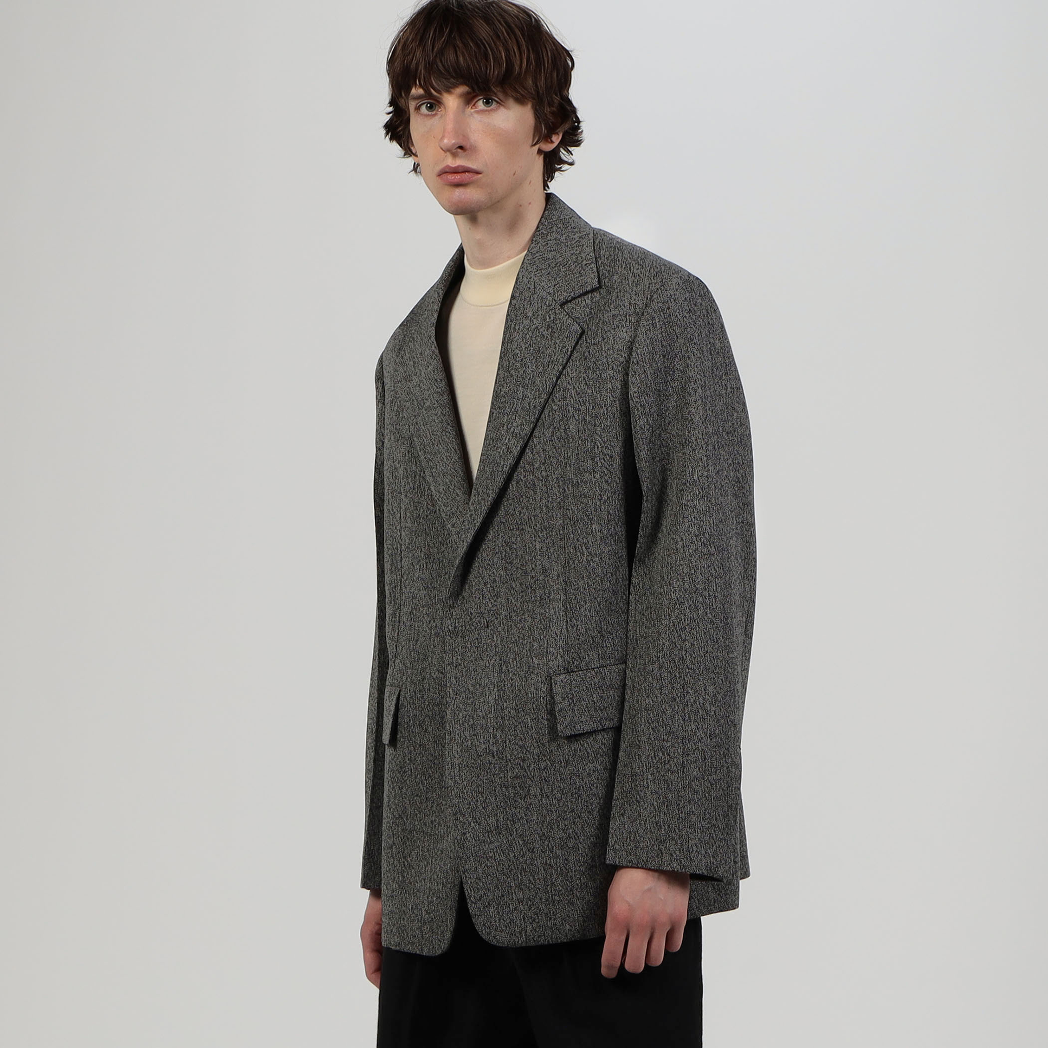 JIL SANDER グレー テーラードジャケット　グレー　46 美品 JIL SANDER ジル・サンダー ジャケット グレー サイズ:34