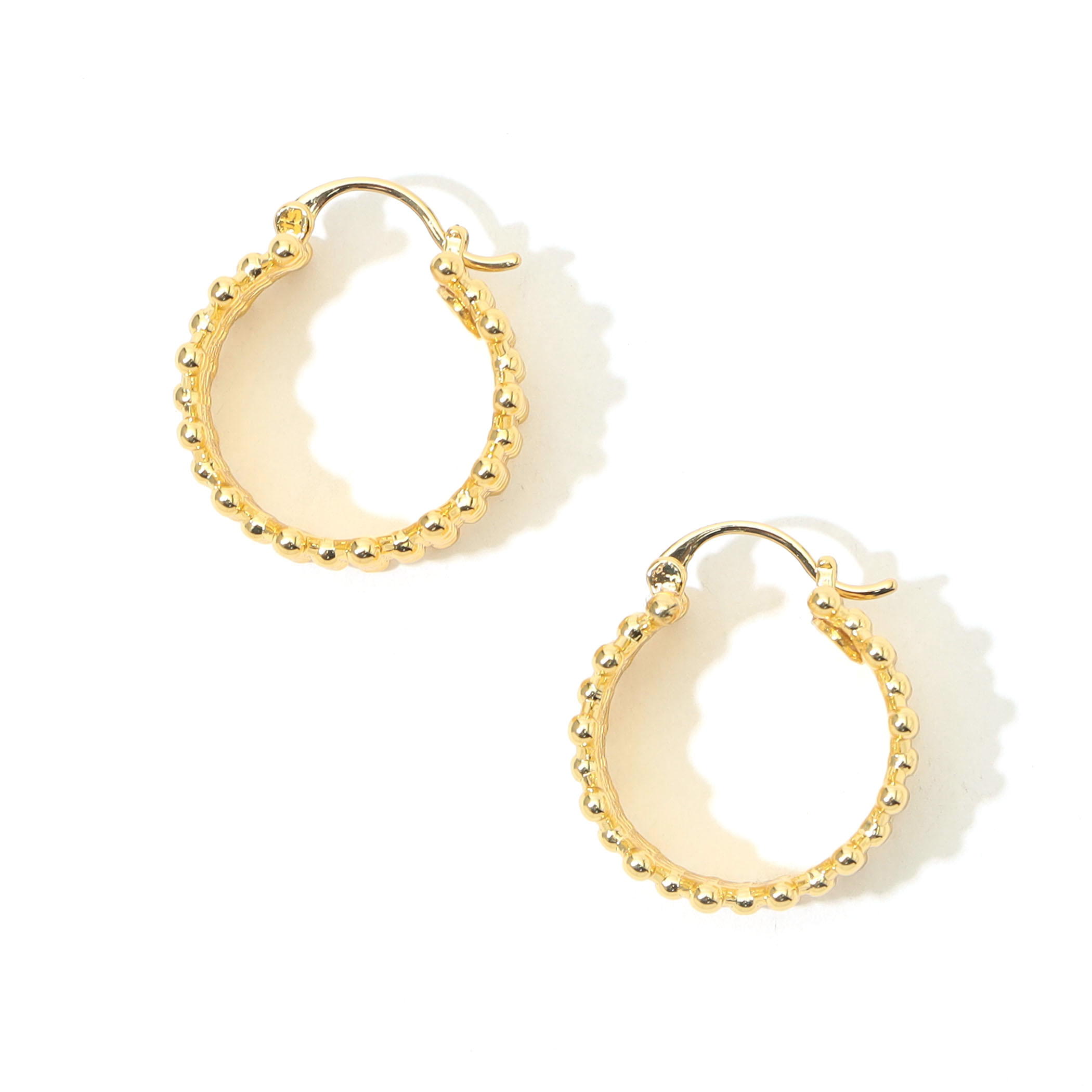 Kenneth Jay Lane Cris Cross Hoops ピアス