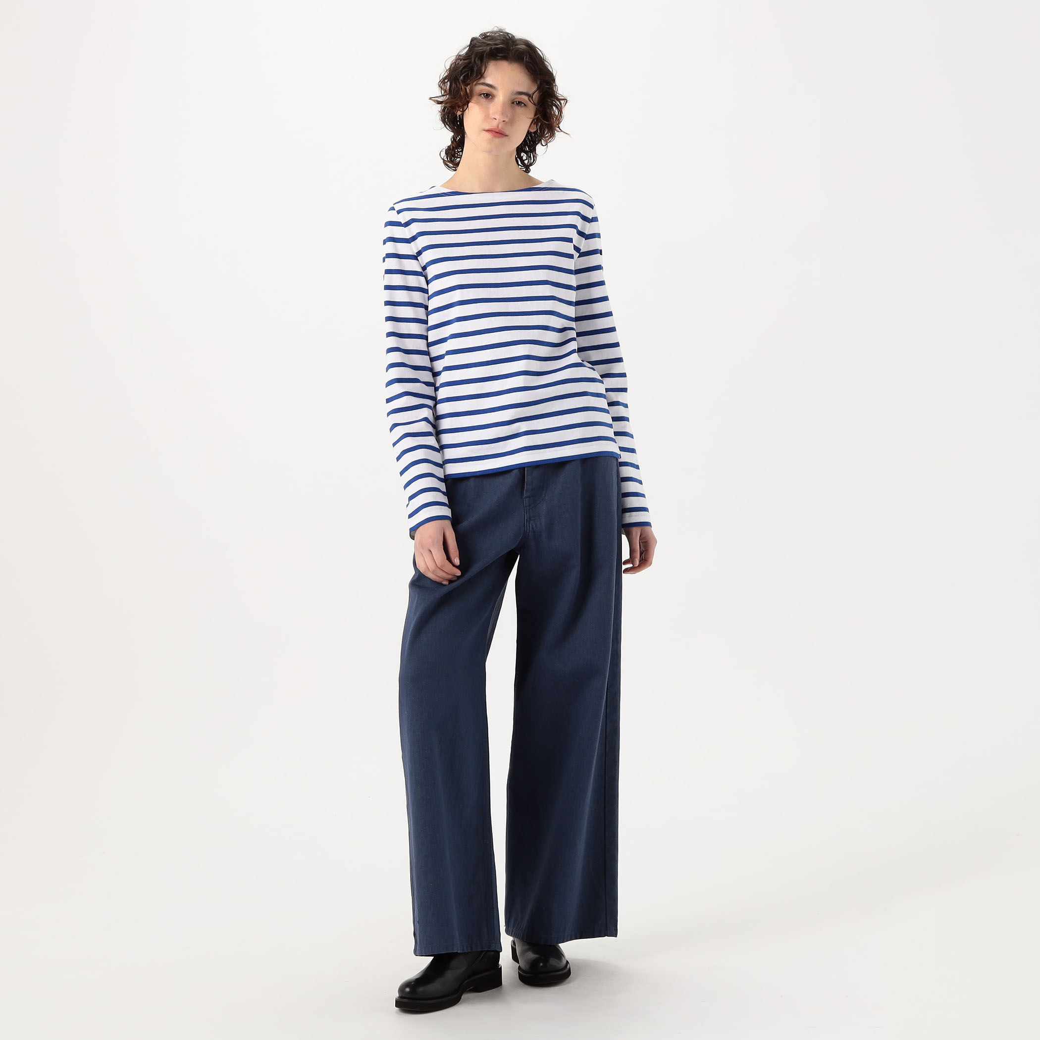 tシャツ LE MINOR ボートネックプルオーバー レディース Le Minor tシャツ LE MINOR ボートネックプルオーバー