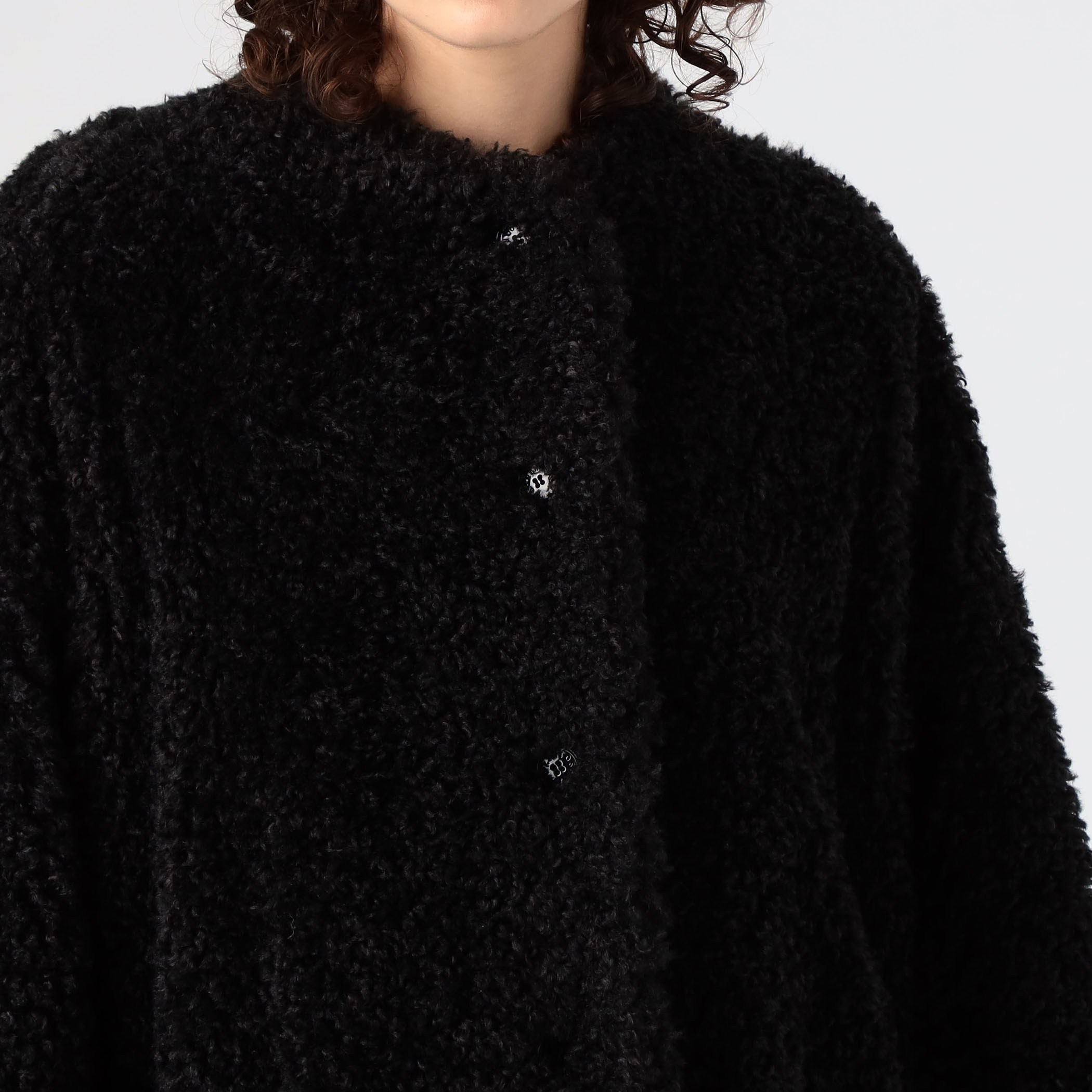 □MACKINTOSH NEW HUMBIE ノーカラーエコファーコート