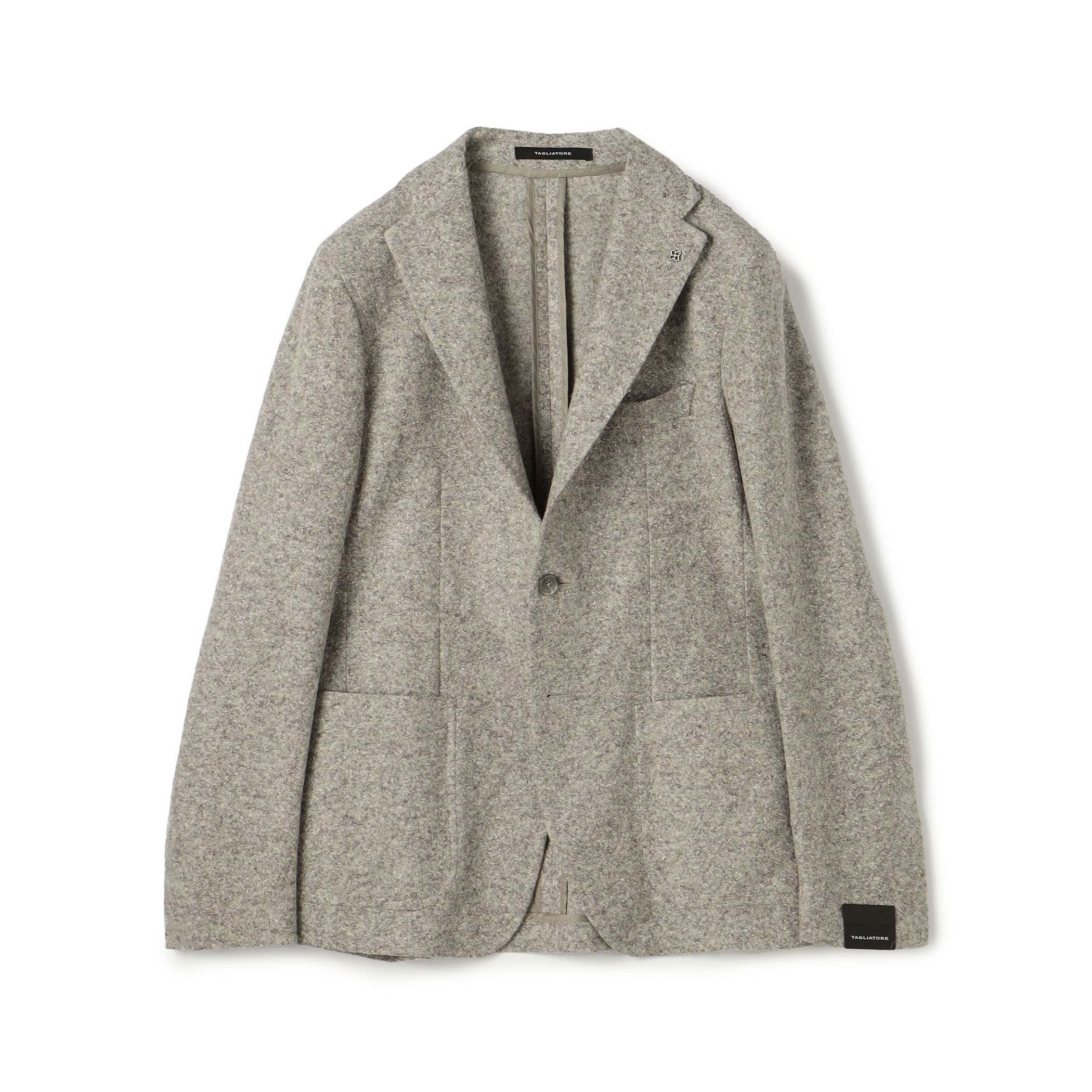 【美品】TAGLIATORE シルク混ジャケット＋ジレ 46イタリア製 TAGLIATORE タリアトーレ ベスト ジレ ヘリンボーン シルク混 46