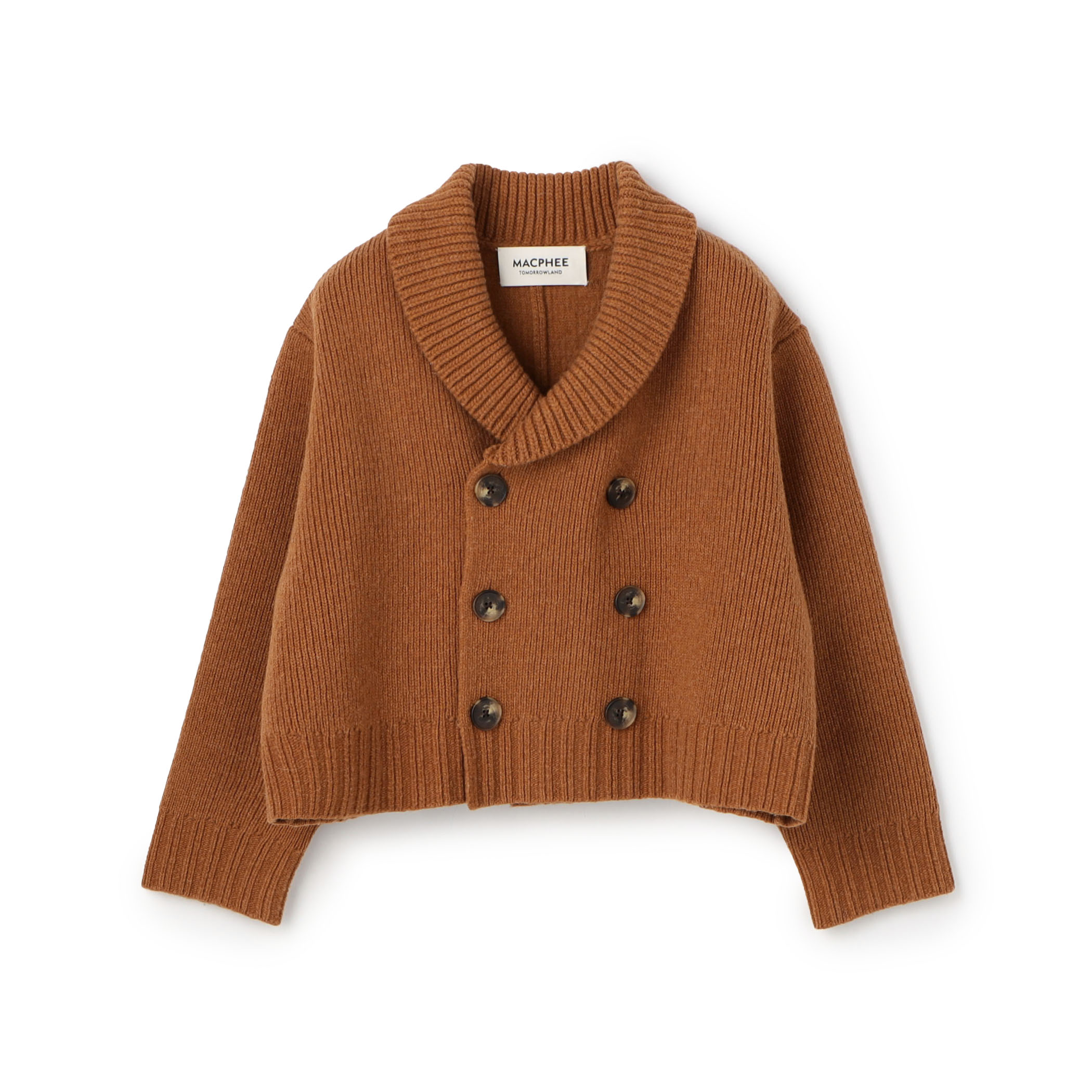 ダブルフェイス ダブルブレストカーディガン