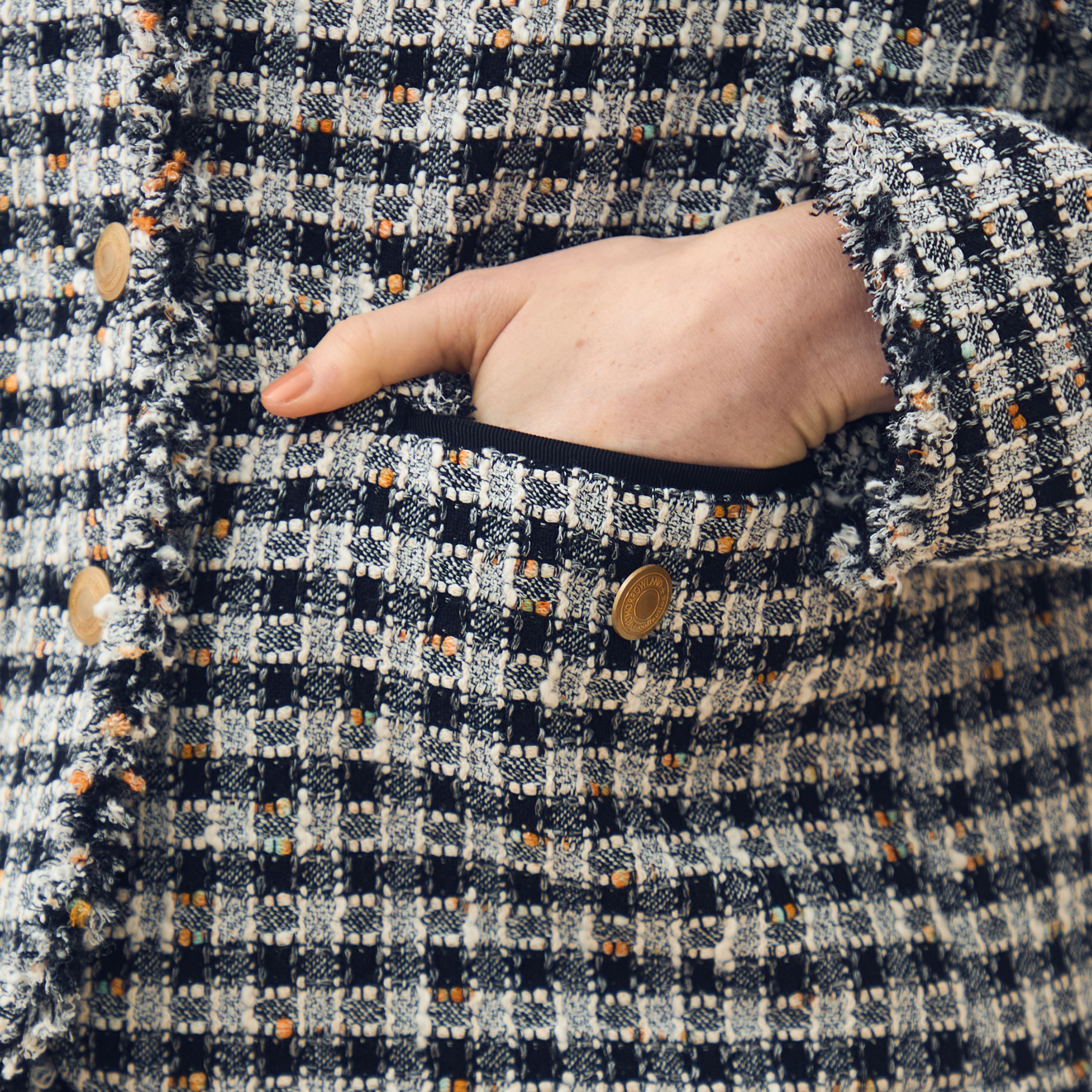 WEB先行予約】クロレギンガムチェック ショートジャケット