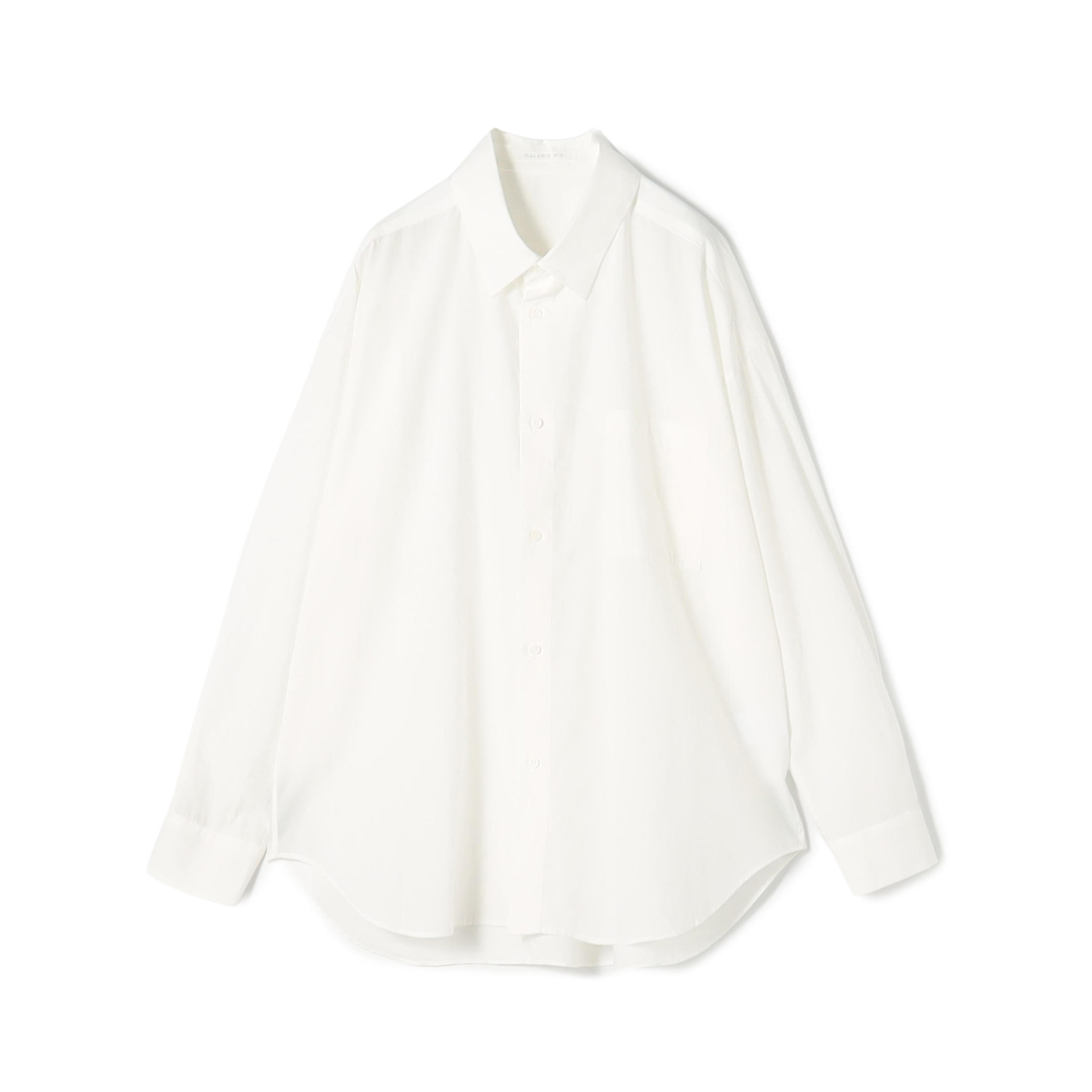 コットンタイプライター ワイドバランスシャツ