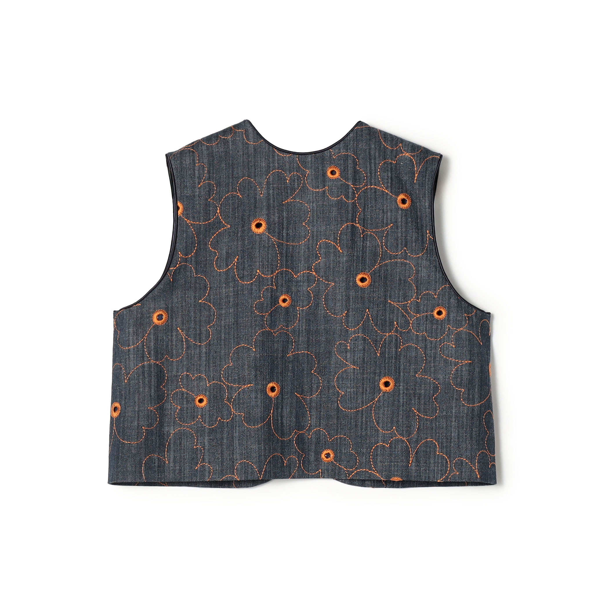 デニムフラワーリング フロンタブルジレ