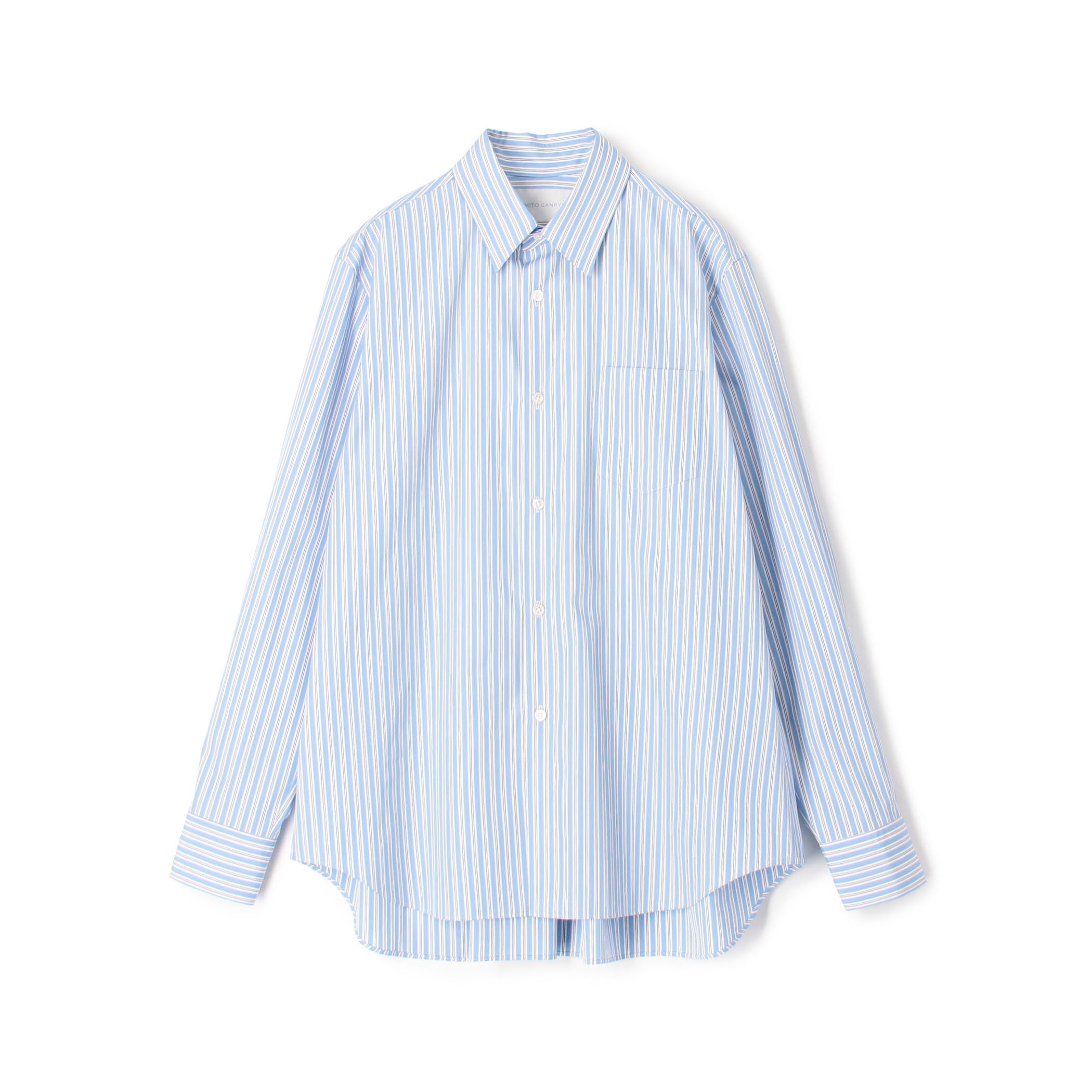 FUMITO GANRYU pleated cleric shirt ストライプシャツ｜トゥモローランド 公式通販