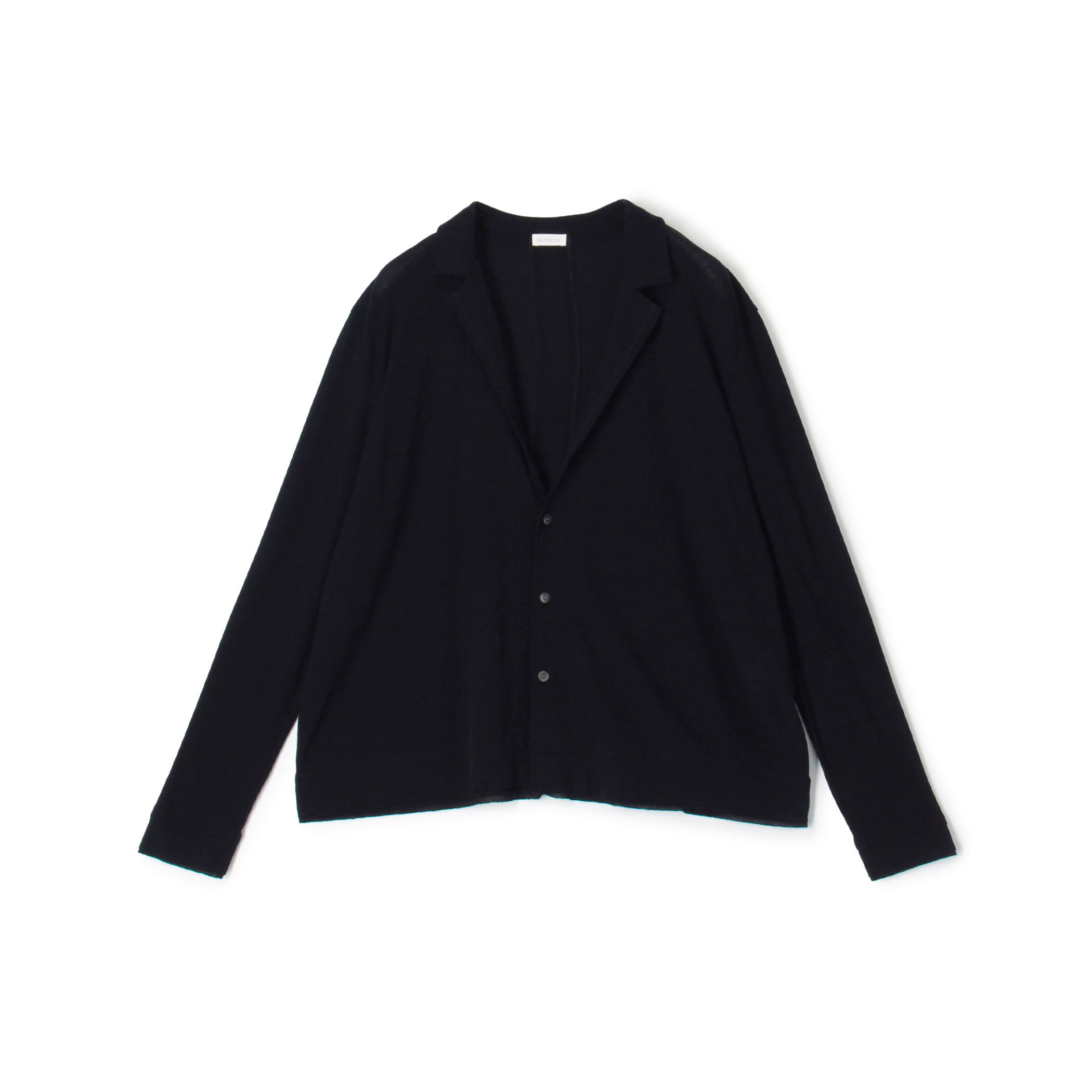 コットンガーゼジャージー テーラードカーディガン