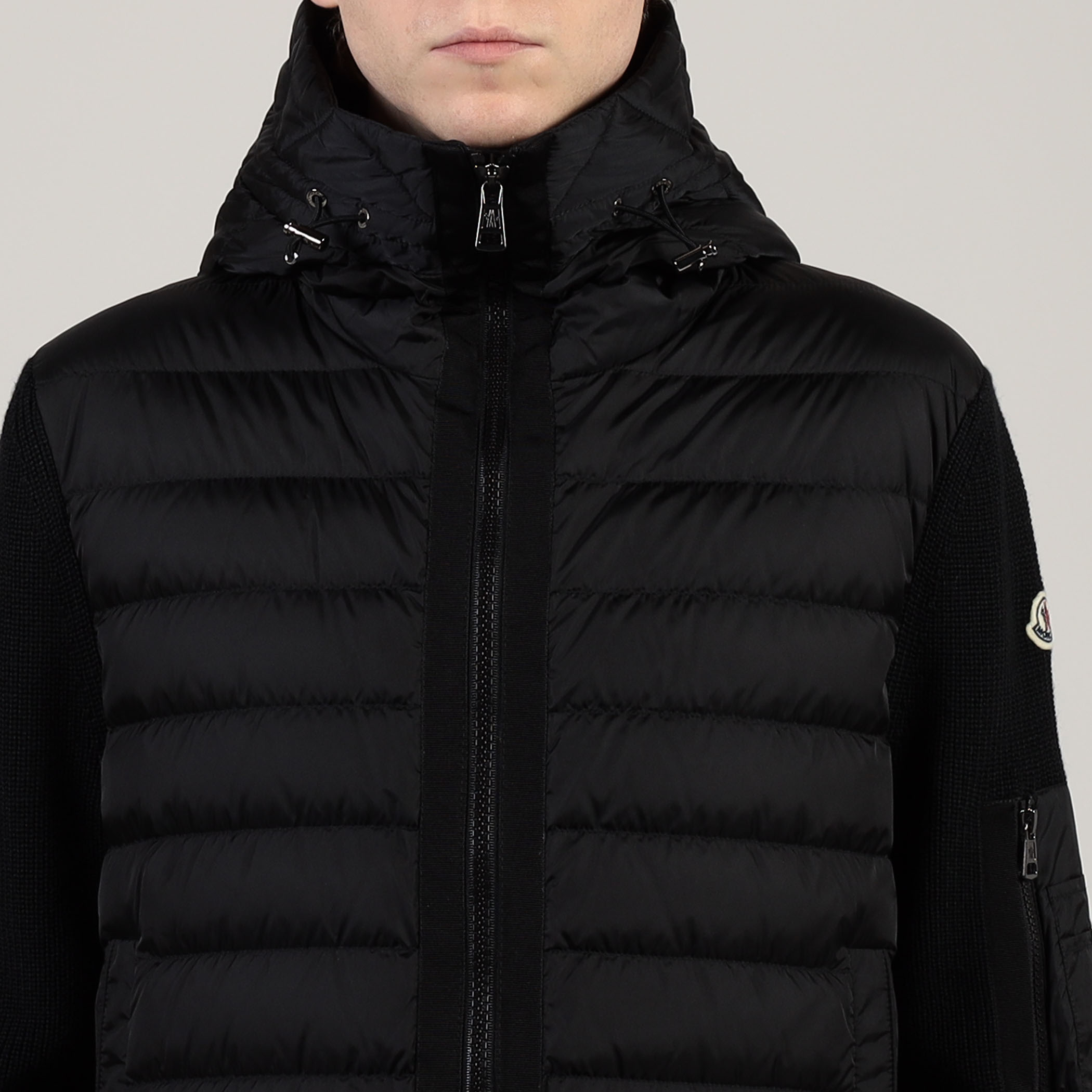 MONCLER CARDIGAN TRICOT ニットコンビダウンブルゾン