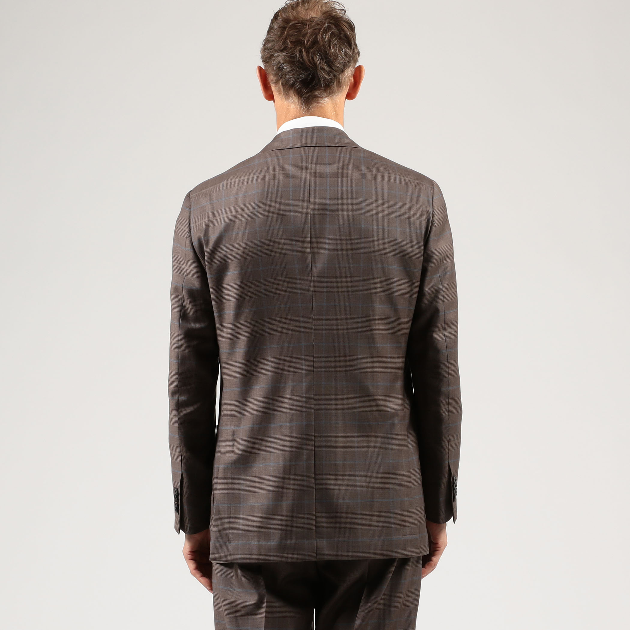 ストレッチウール 4Bダブルブレステッドスーツ Dormeuil