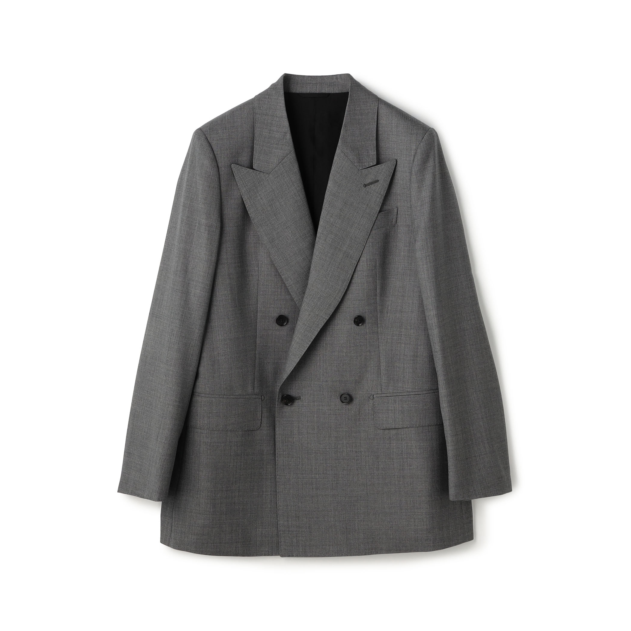 シャークスキン ピークドラペルジャケット