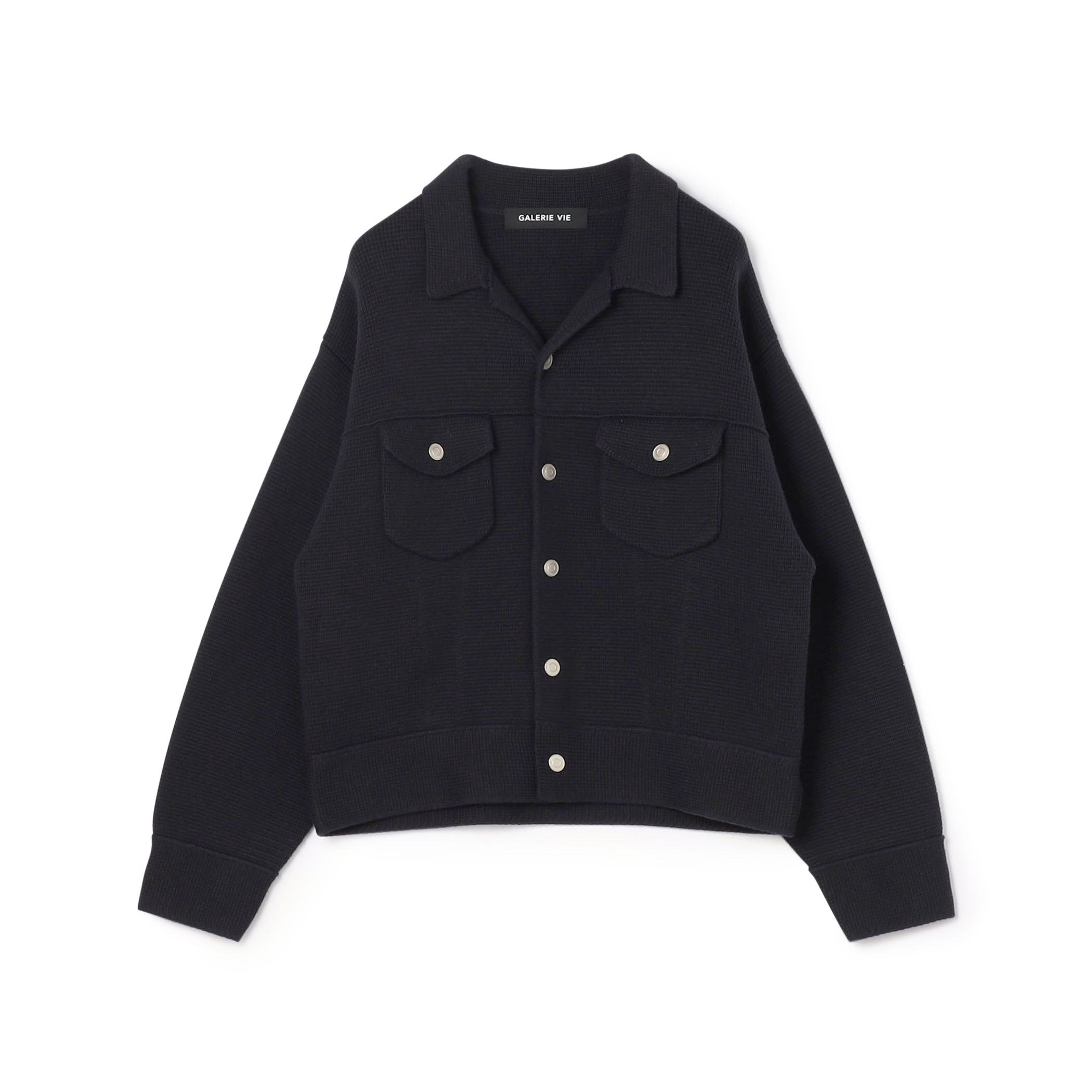 ■コットンポリエステルミラノリブ ブルゾン