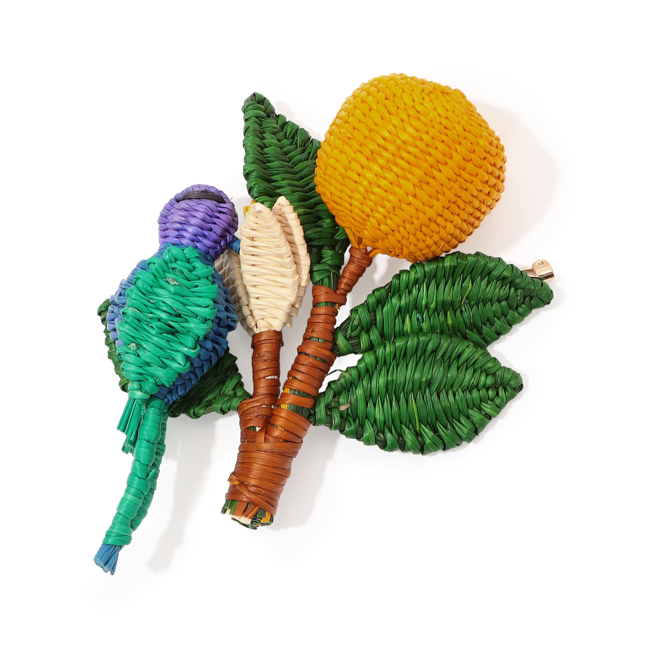 MERCEDES SALAZAR Leafy Perch ブローチピン