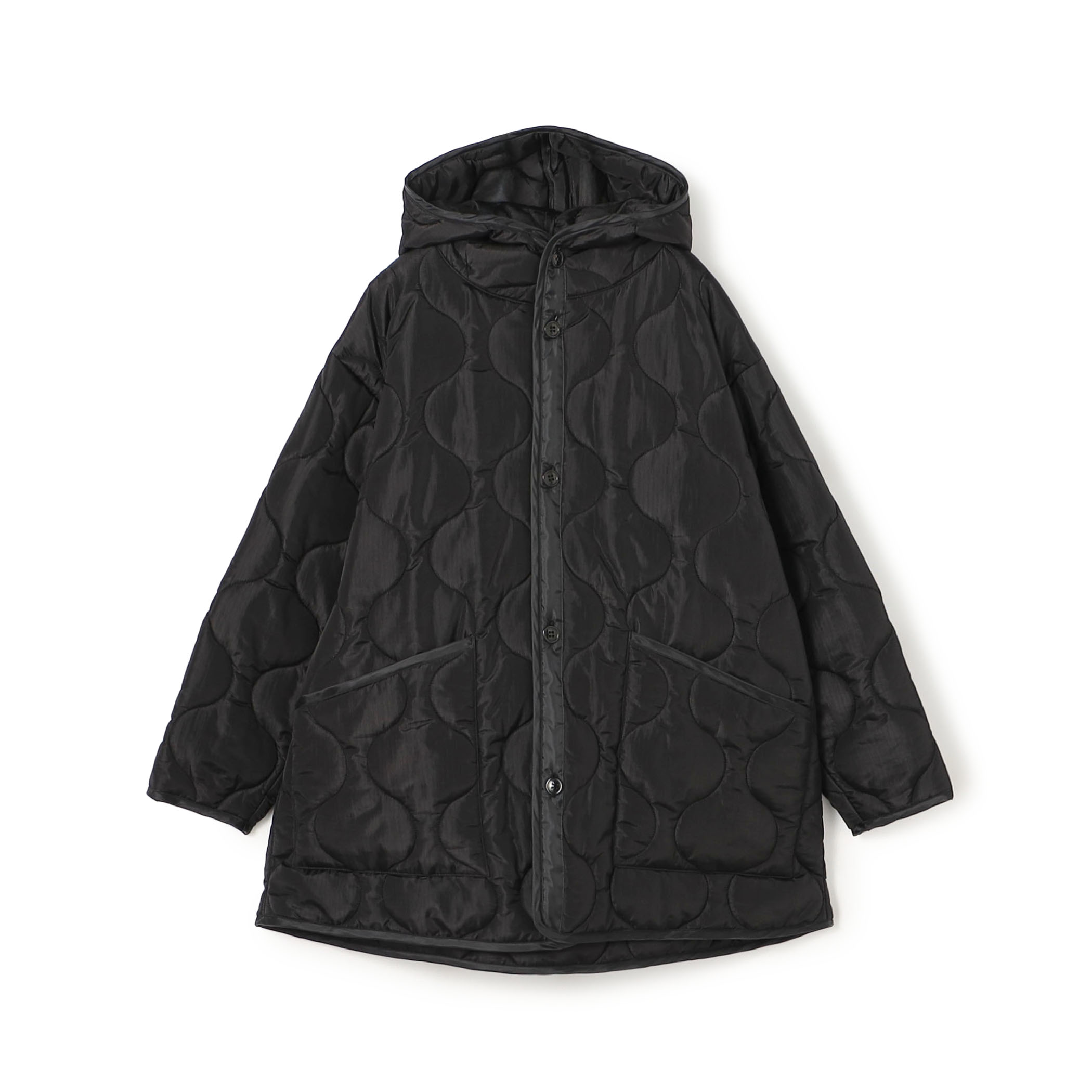 HYKE QUILTED HOODED JACKET キルティングジャケット