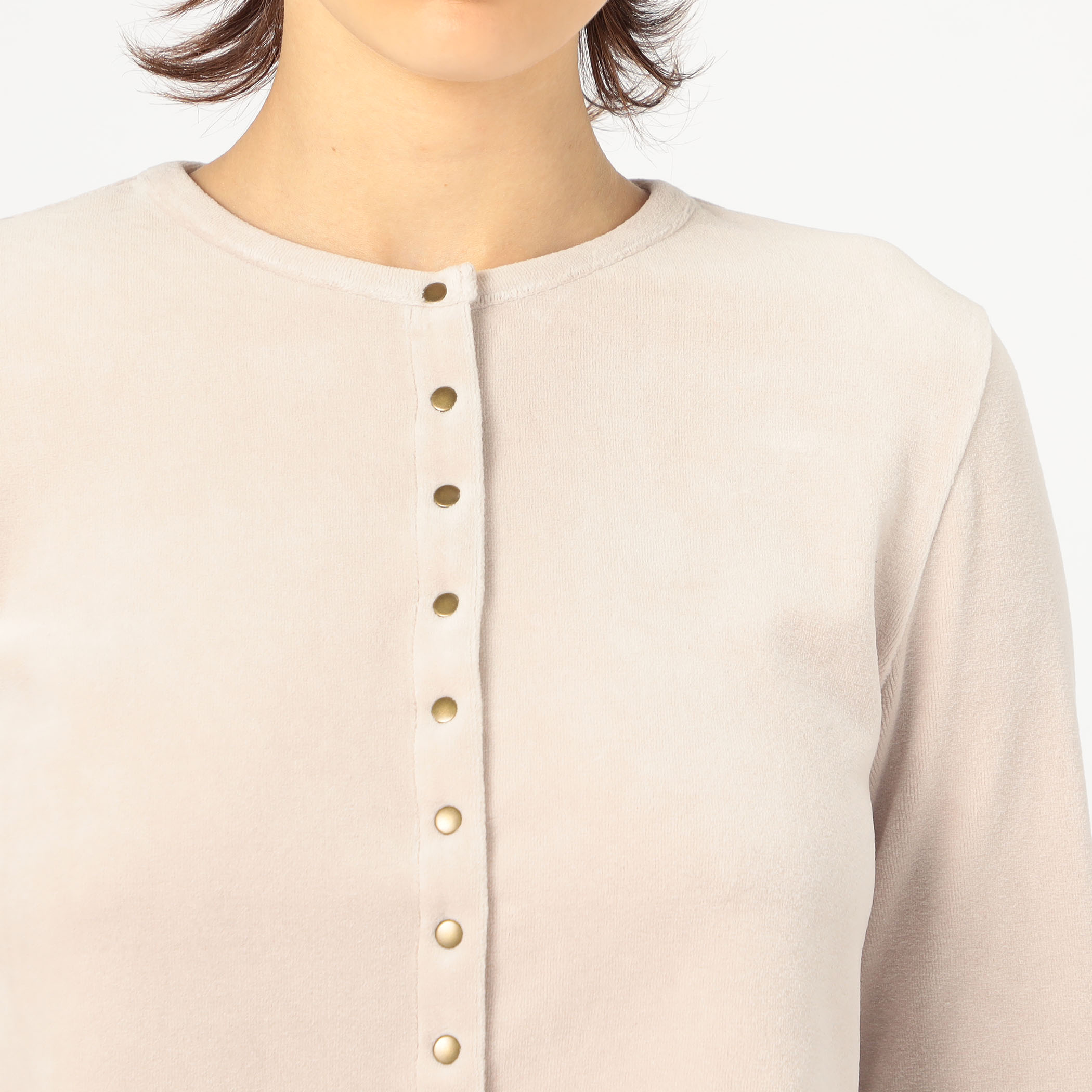 ヘビーベロア ショートカーディガン｜トゥモローランド 公式通販