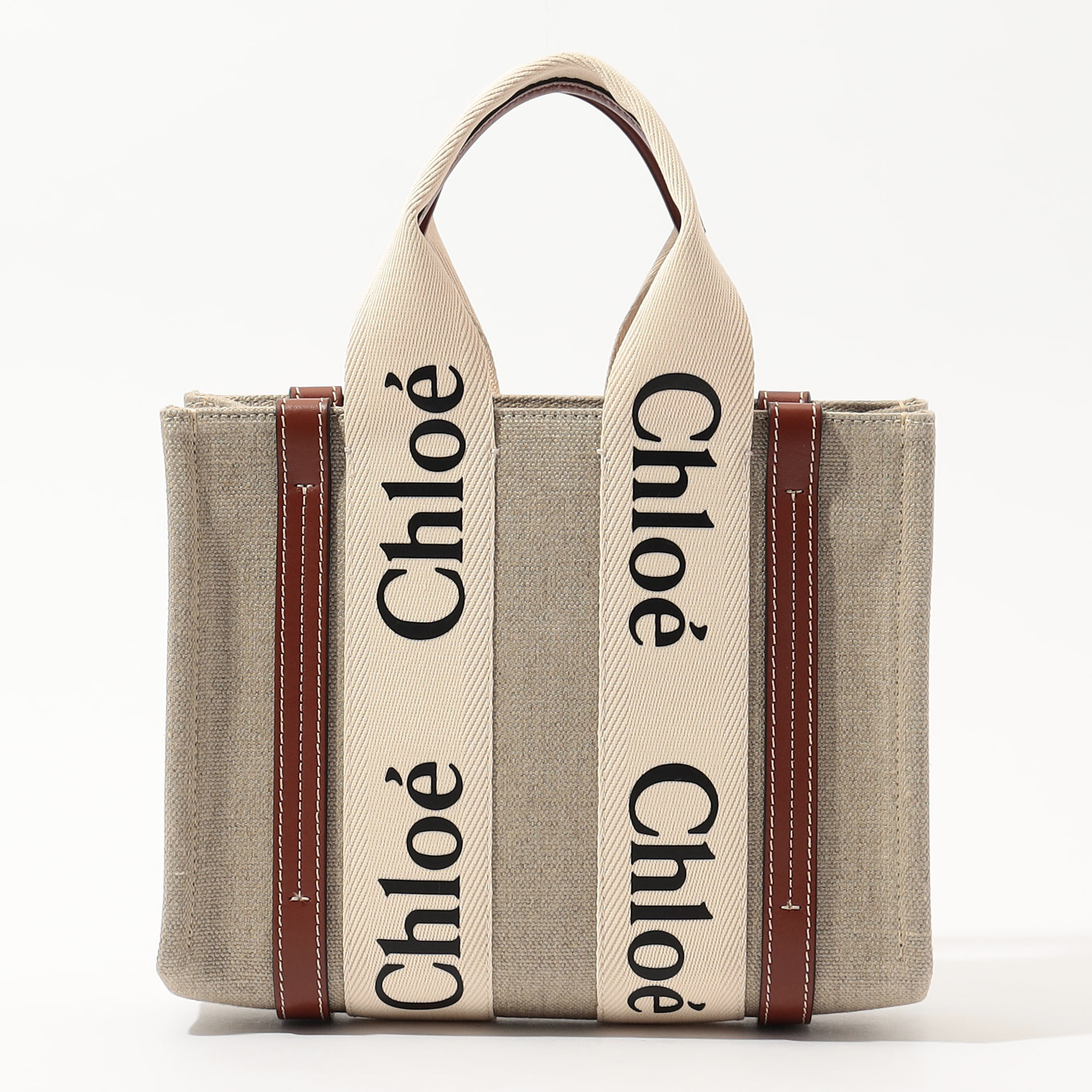 ホワイトブラウン Chloe ハンドバッグ ミニトートバッグ - crumiller.com