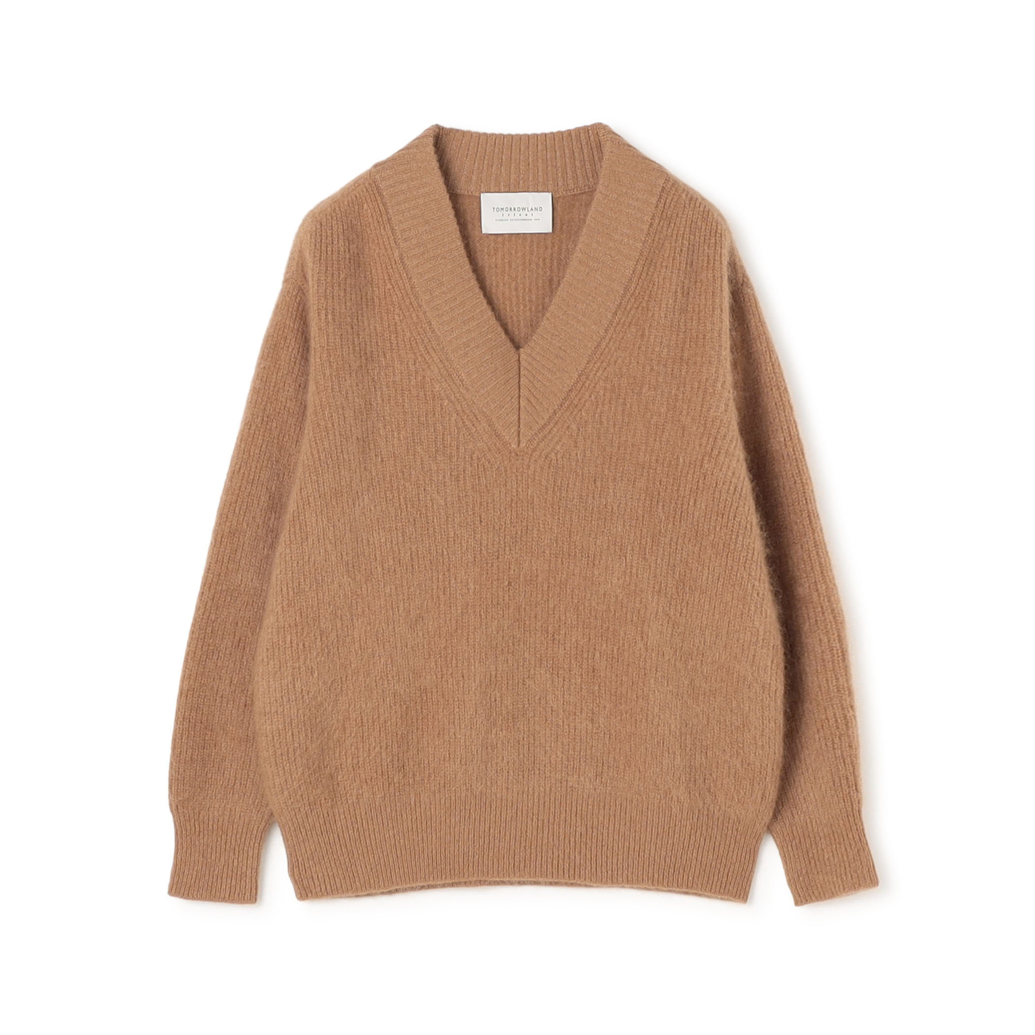【WEB先行予約】TOMORROWLAND tricot ウールファー Vネックプルオーバーニット