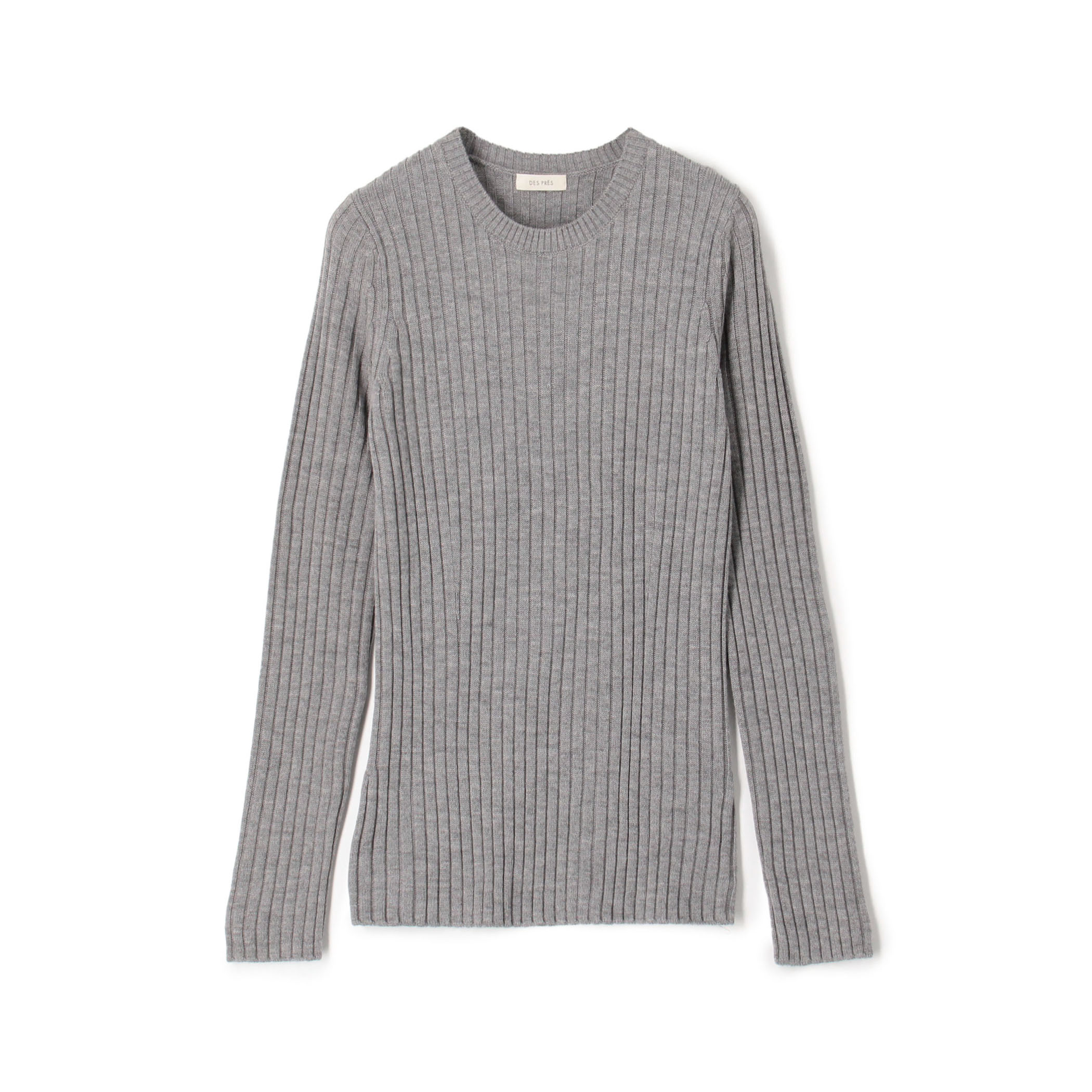 ウールリブ クルーネックプルオーバー