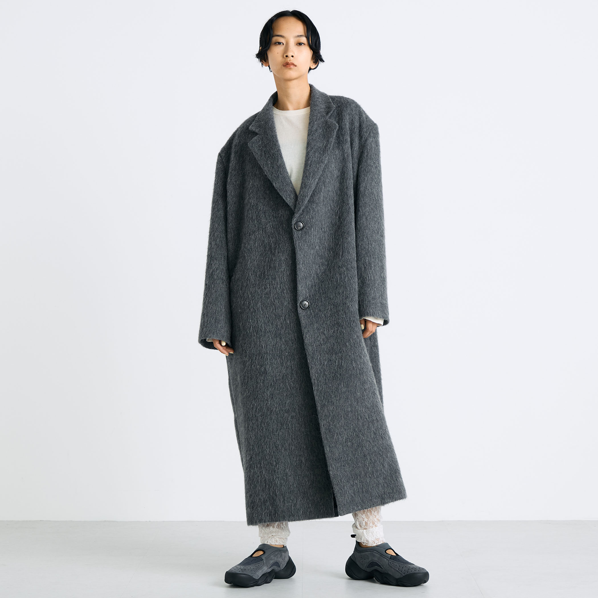 アルパカシャギー チェスターコート｜トゥモローランド 公式通販