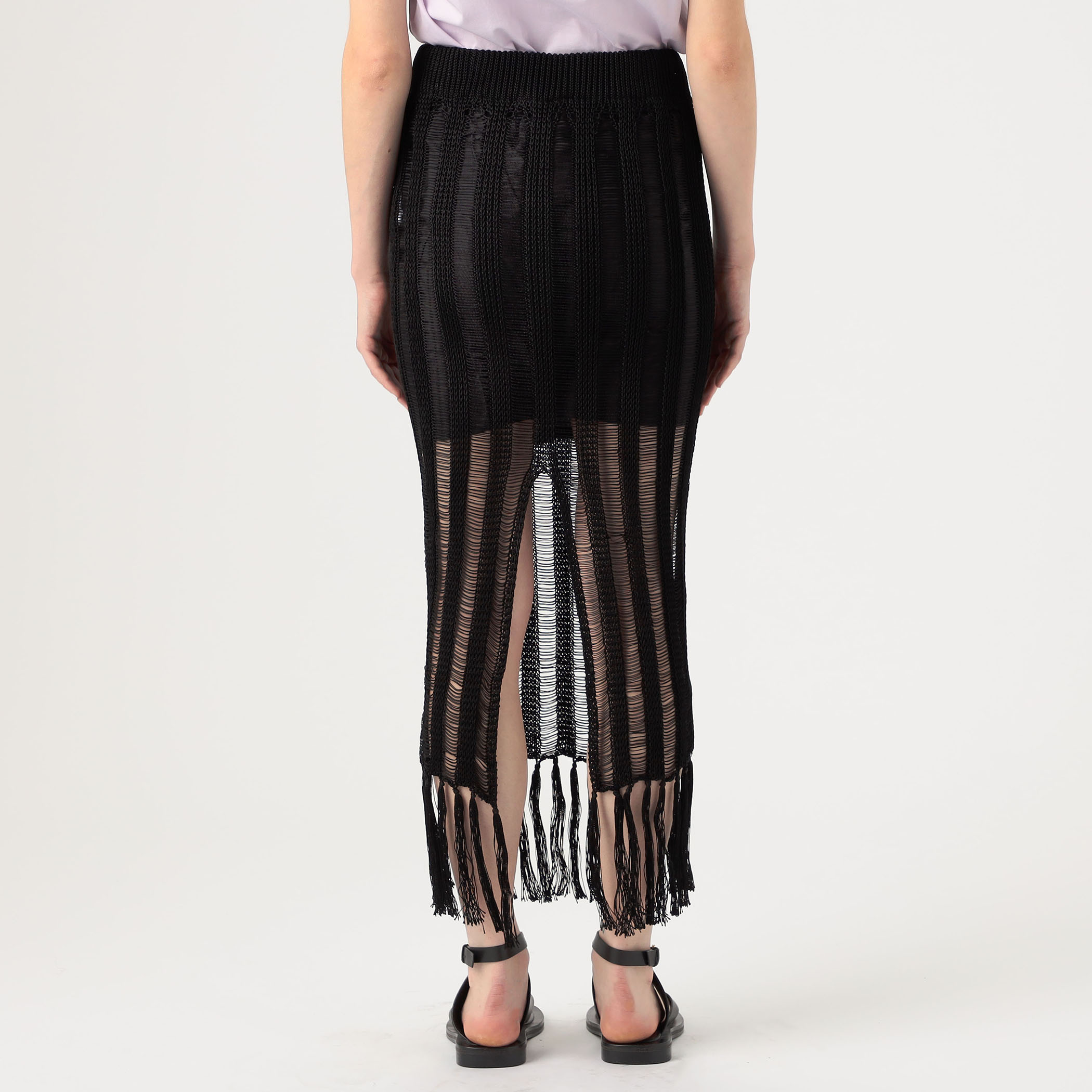 KANAKO SAKAI FRINGED KNIT SKIRT｜トゥモローランド 公式通販