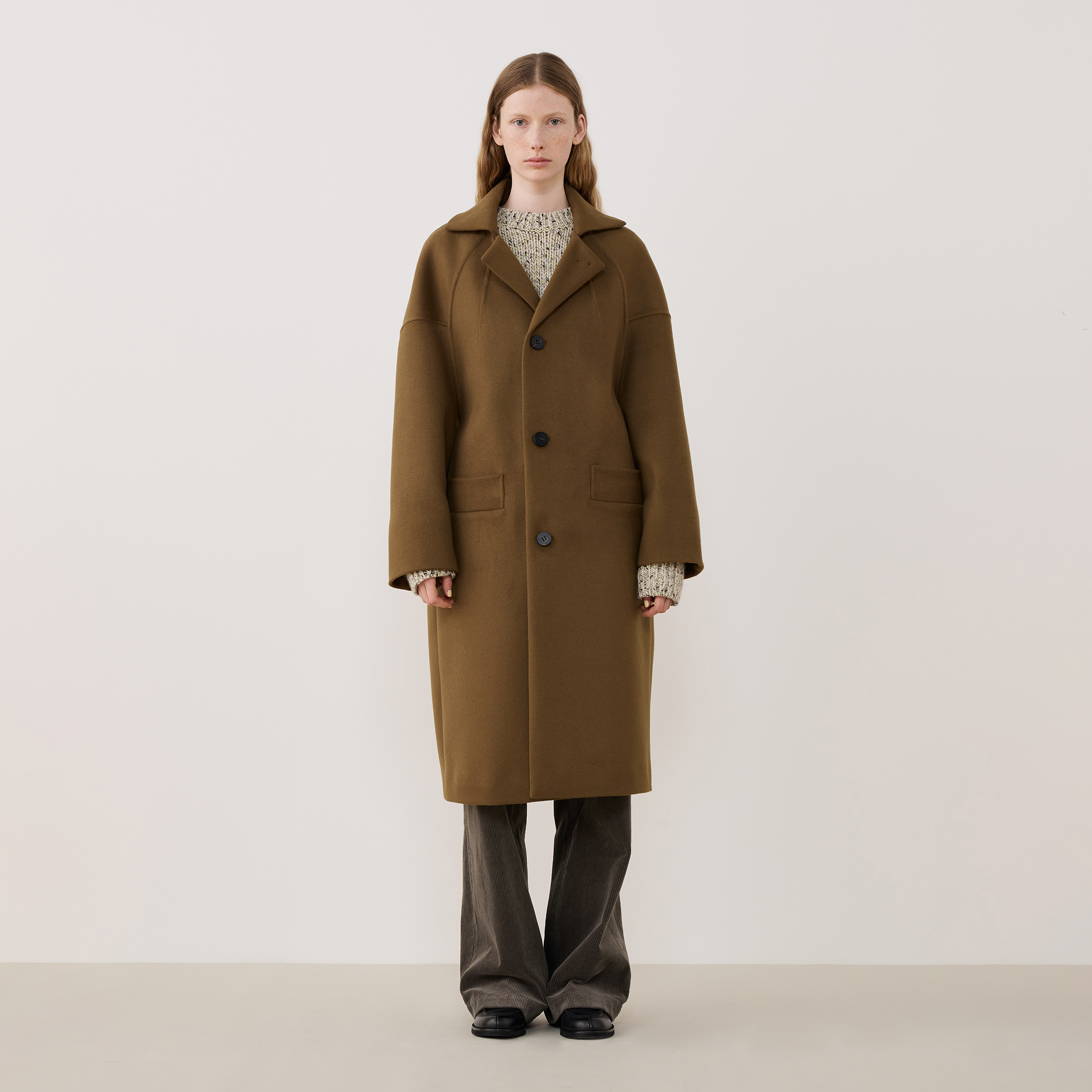 treat urself ウールロングコート treat ürself ロングコート