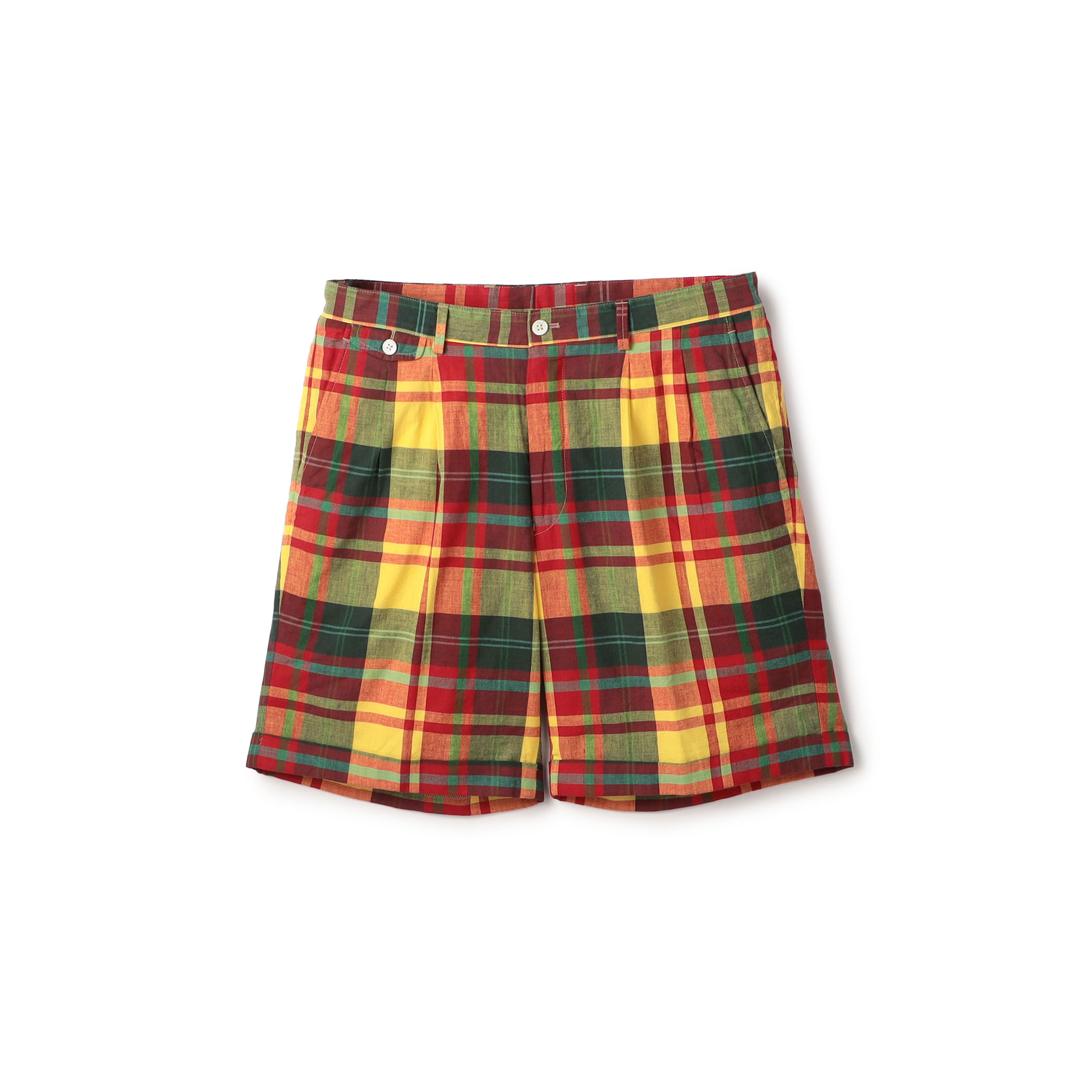 Mai Tai コットン インドマドラスショーツ